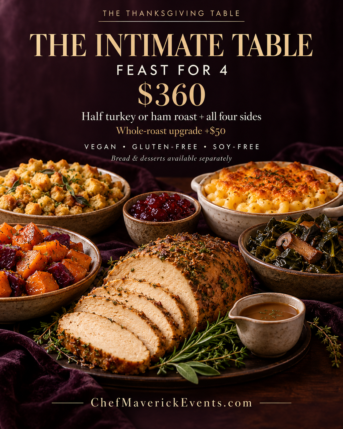 The Intimate Table | Feast for 4 | The Thanksgiving Table