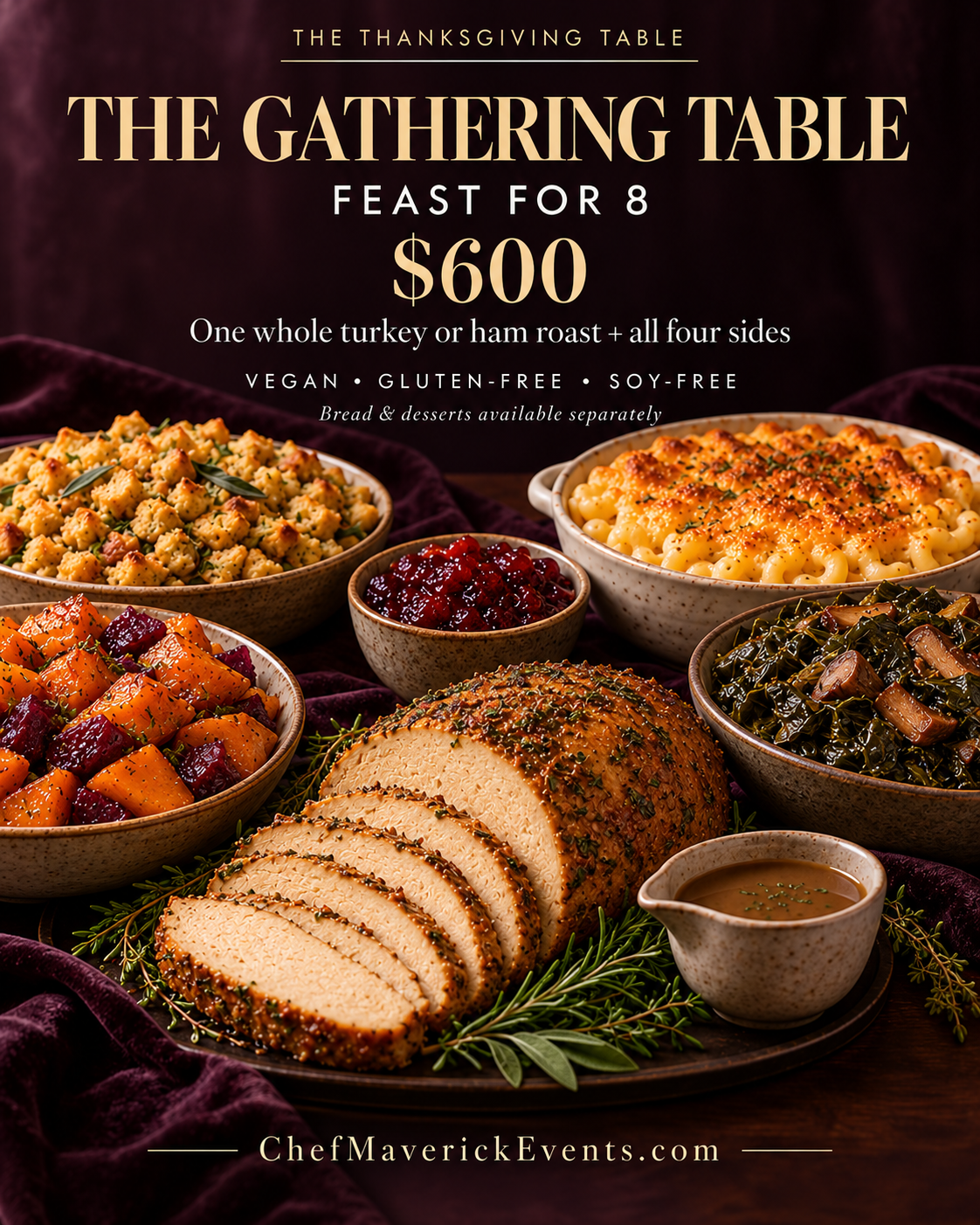 The Gathering Table  | Thanksgiving Feast for 8 | The Thanksgiving Table