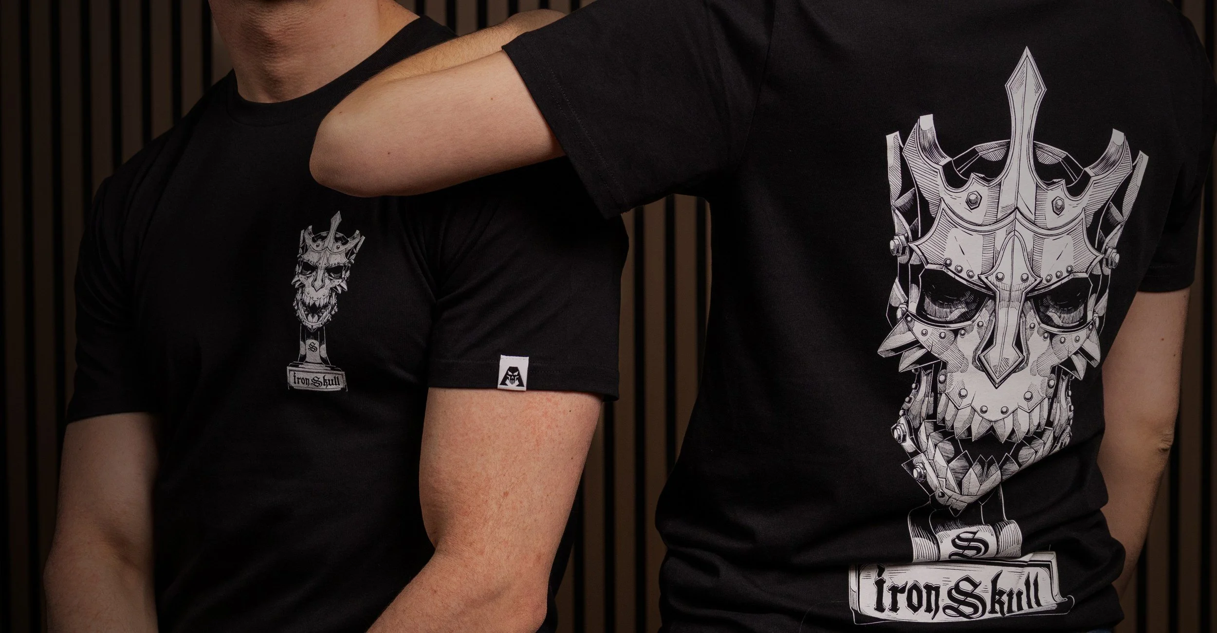 Back print of an Astratius collaboration tee