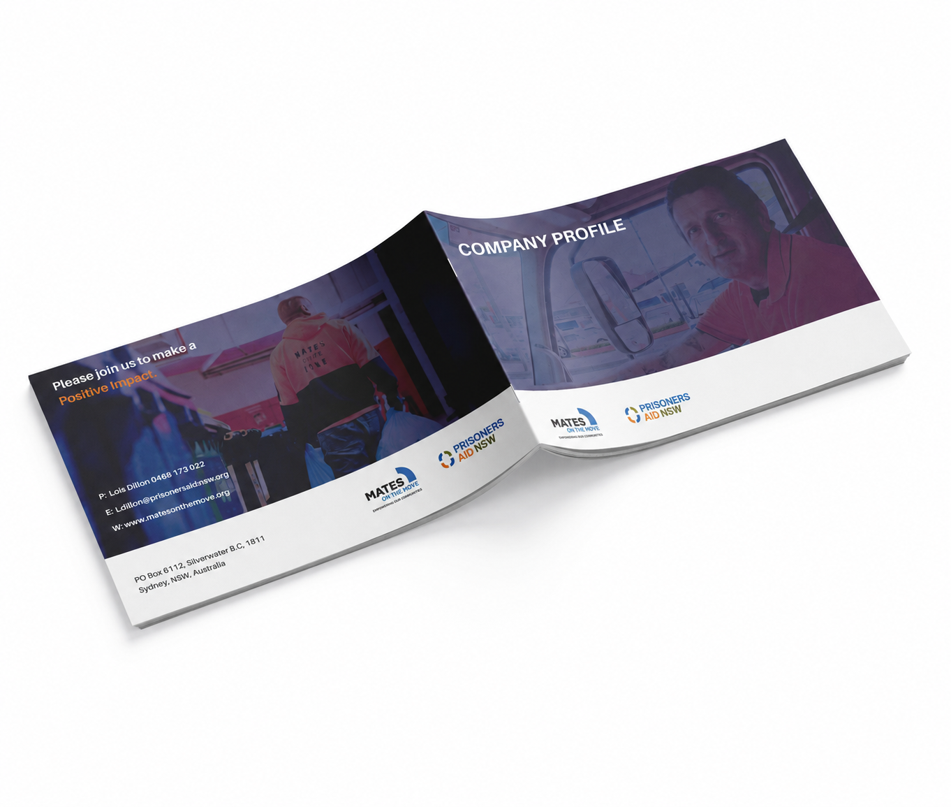 Social enterprise company profile featuring impact statistics, community engagement programs and visually engaging corporate document design