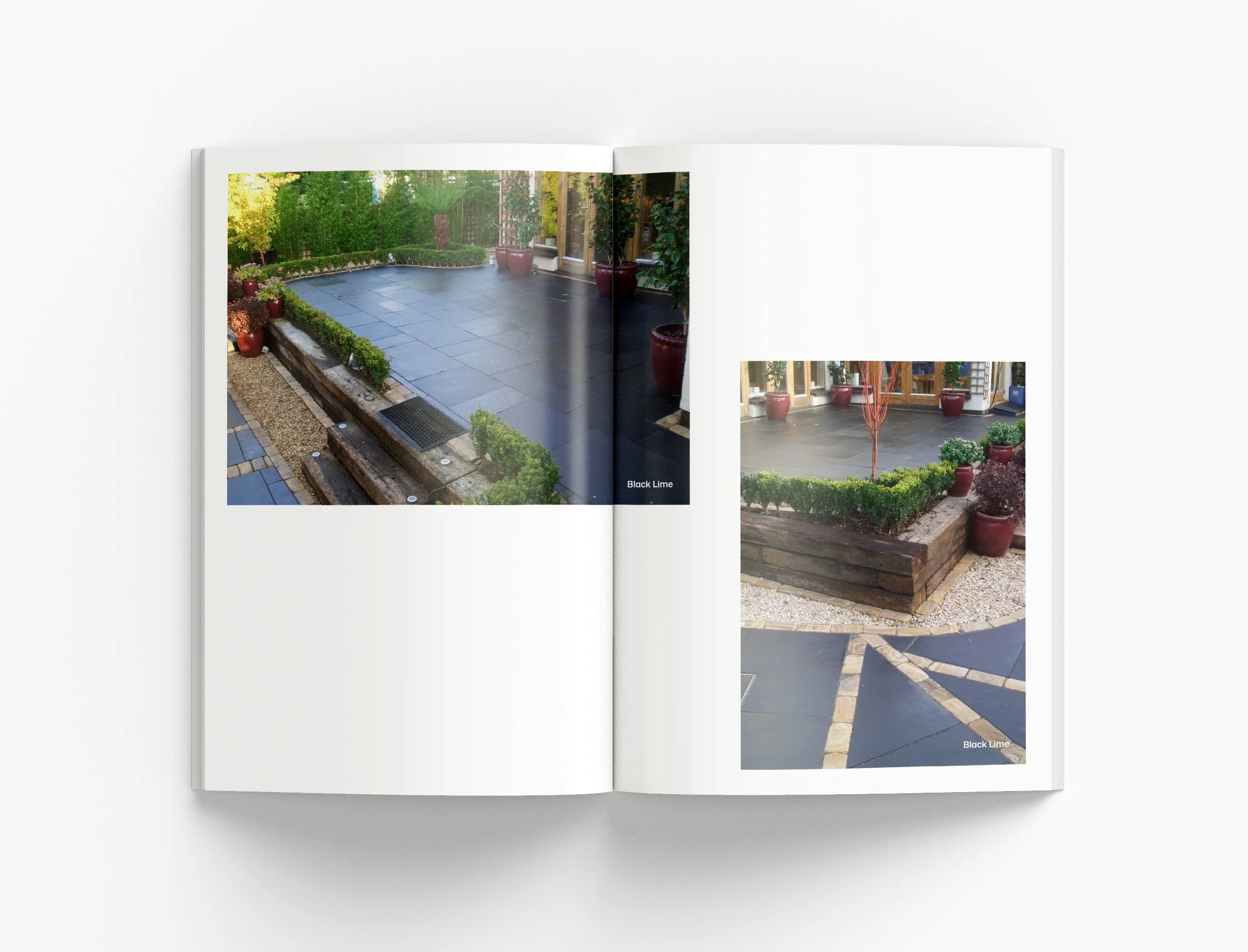 Landscape Collection brochure featuring detailed product information, lifestyle imagery and modern marketing brochure layouts