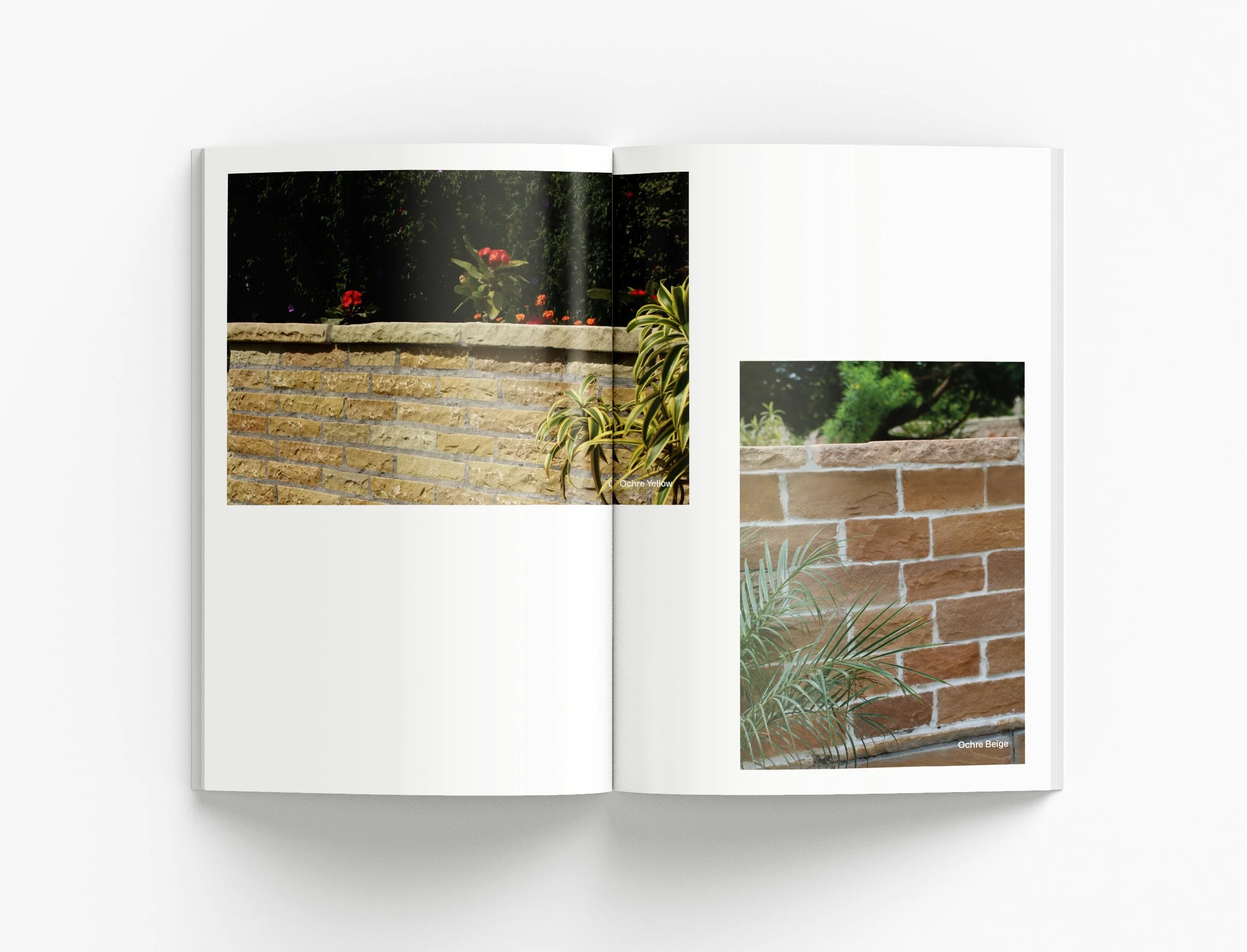 Landscape Collection brochure showcasing premium outdoor environments, product benefits and modern information design