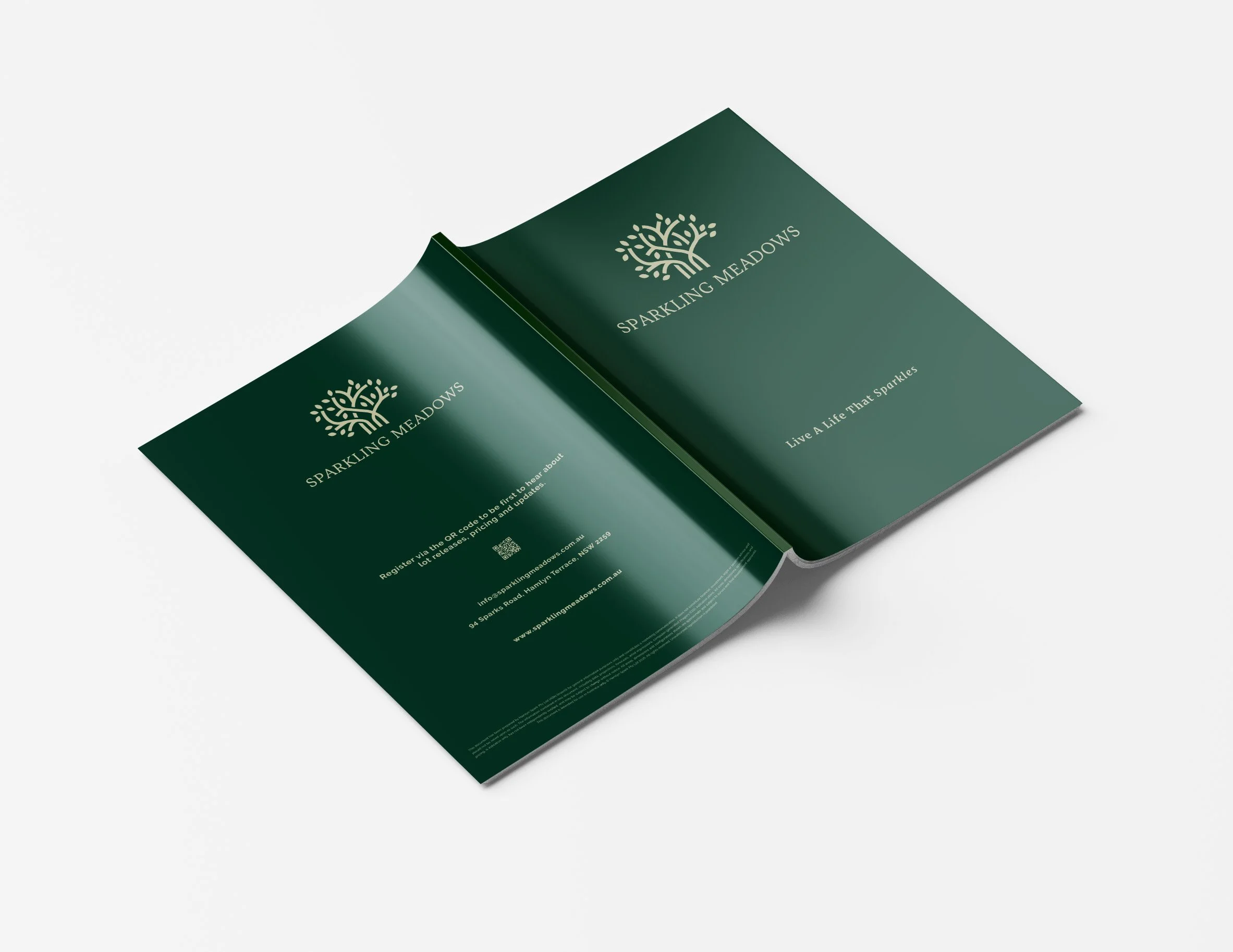 Residential development marketing brochure featuring structured layouts, lifestyle photography and premium property information design by BKK Creative Studio