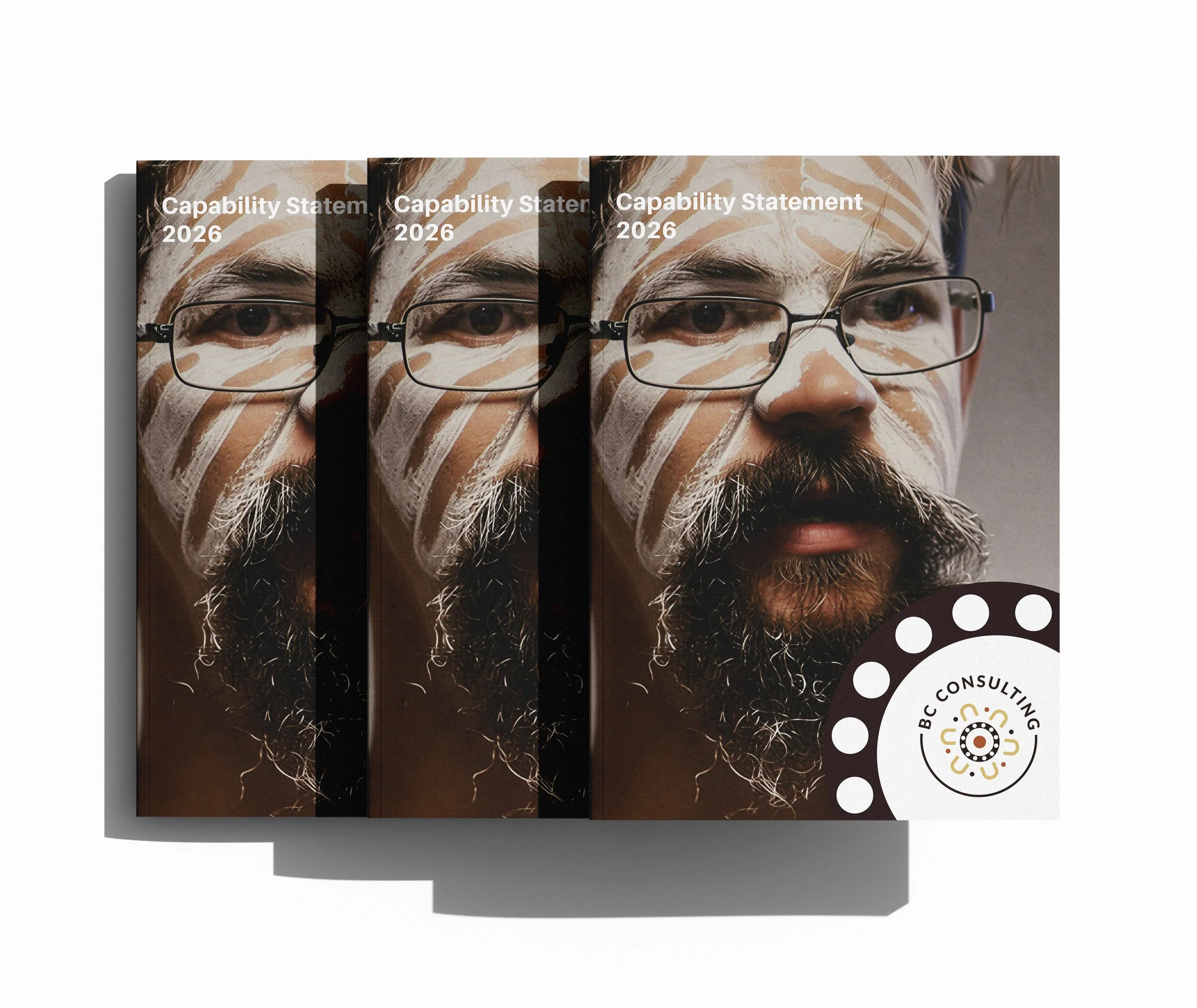 BC Consulting capability statement project featuring professional corporate document design, Indigenous business branding and strategic company profile layouts by BKK Creative Studio
