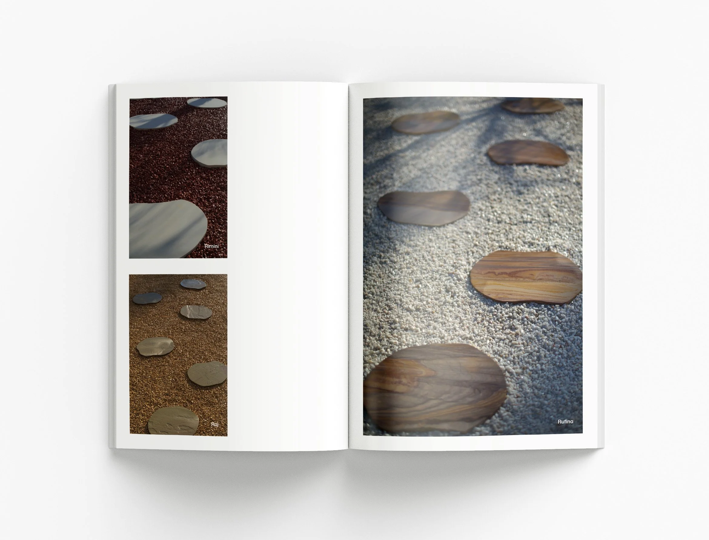 Landscape Collection architectural marketing brochure showcasing premium outdoor products and luxury landscape design solutions