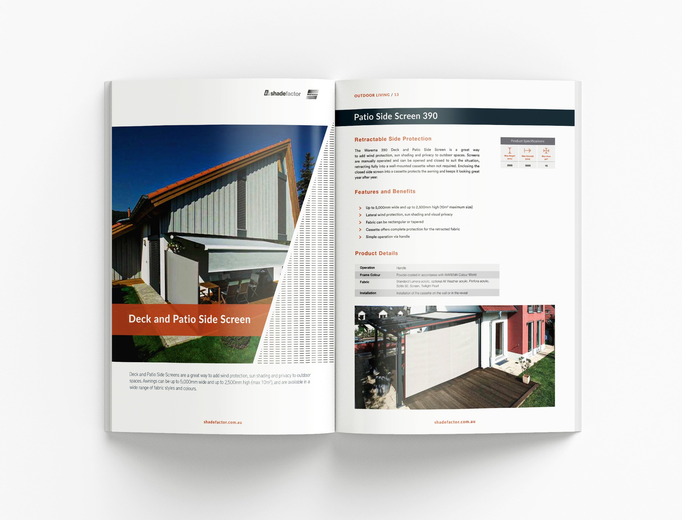 Professional catalogue design featuring outdoor lifestyle products, structured layouts and visually engaging information design