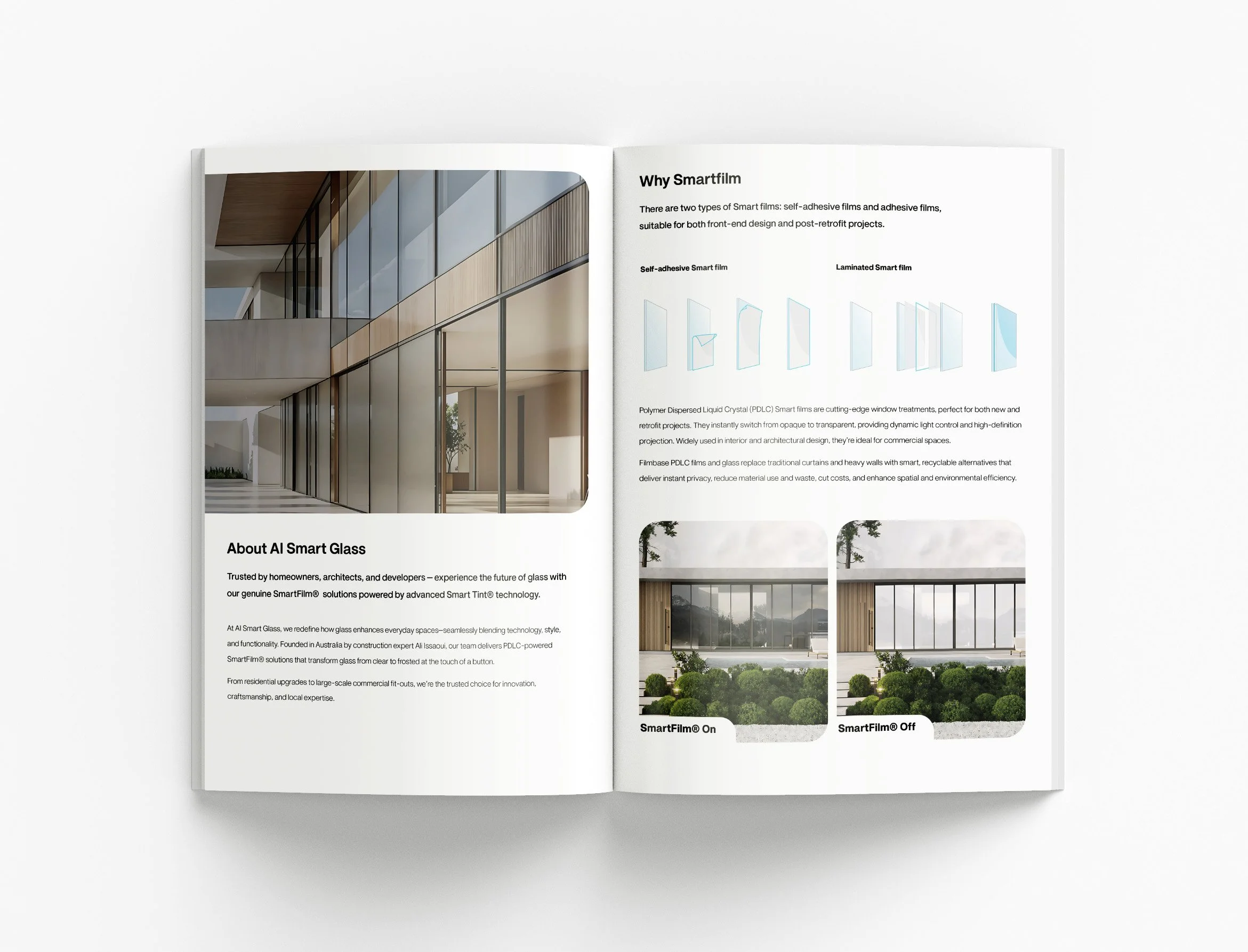 Capability Statement Project featuring professional capability statement design, SmartFilm technology presentation and corporate document design by BKK Creative Studio