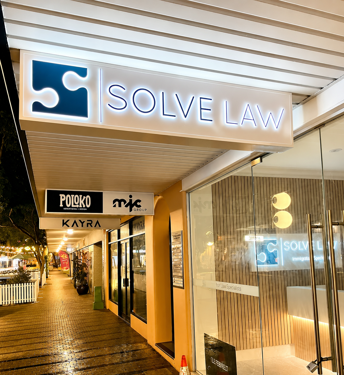 Solve Law brand identity featuring a refined logo, cohesive visual system and premium branding for a modern law practice and legal consultancy