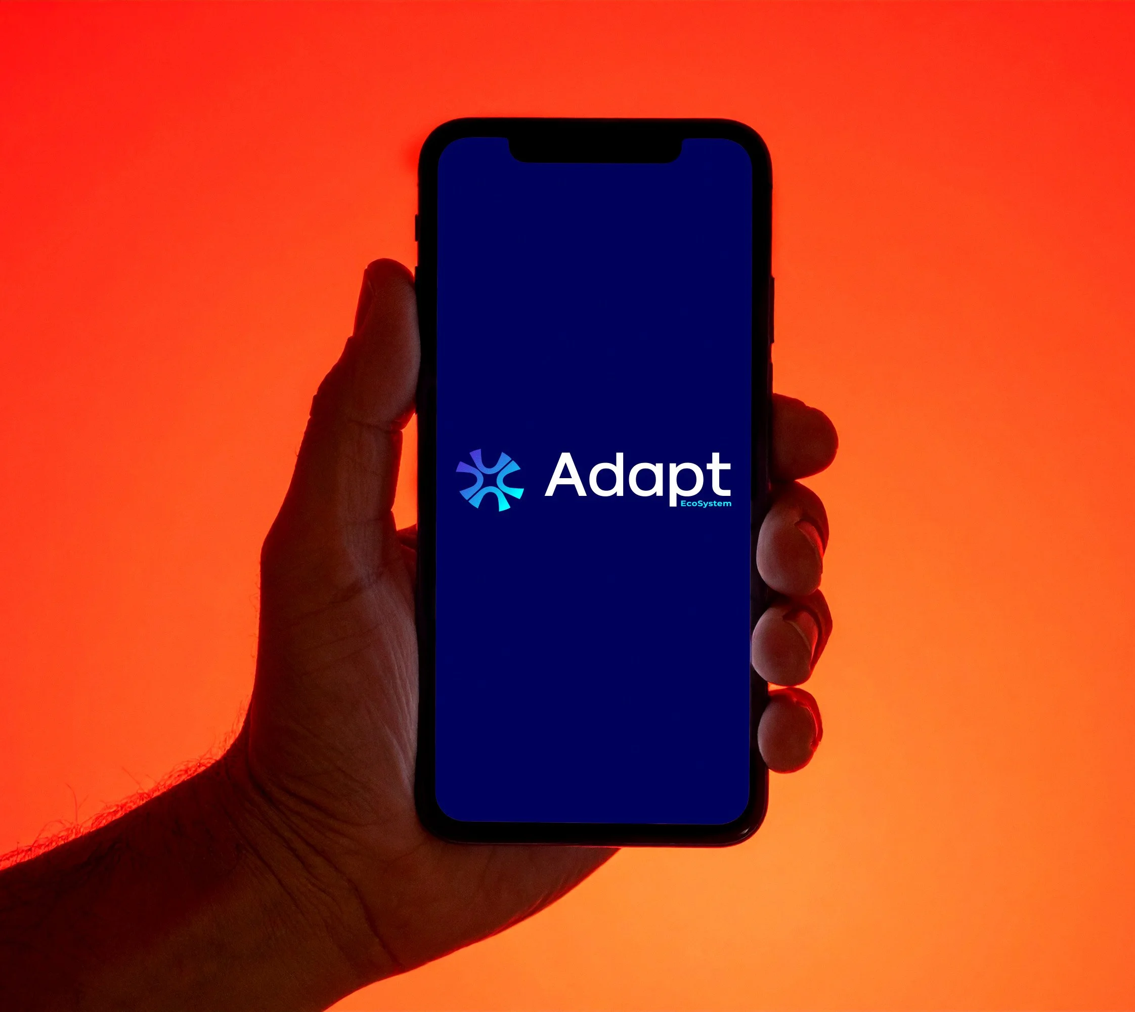 Adapt Ecosystem app branding featuring a refined logo, modern typography, colour palette and a professional visual identity for a digital platform