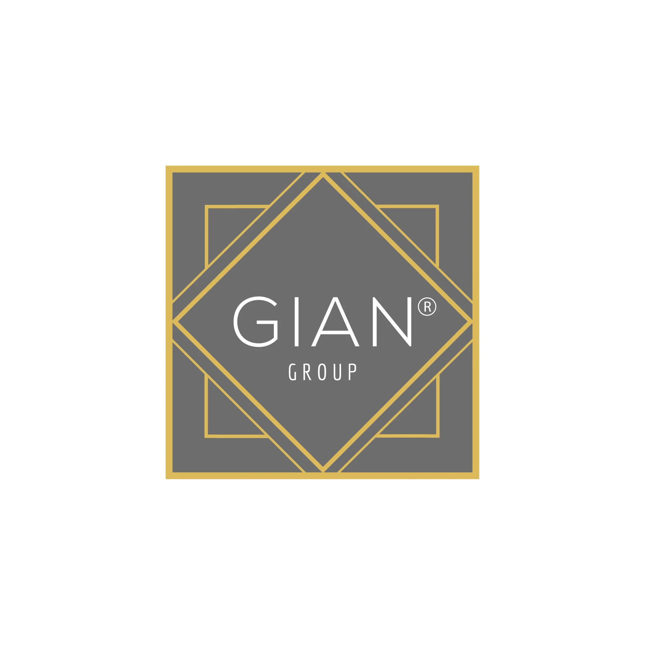 Gian Group brand identity featuring a sophisticated logo, professional visual system and modern branding for a growing corporate business