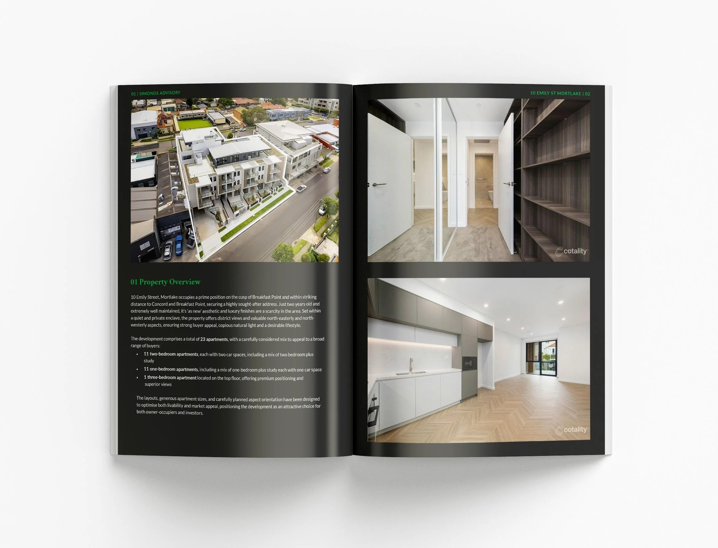 Custom tender proposal design showcasing property market analysis, investment strategies, structured layouts and professional real estate communication
