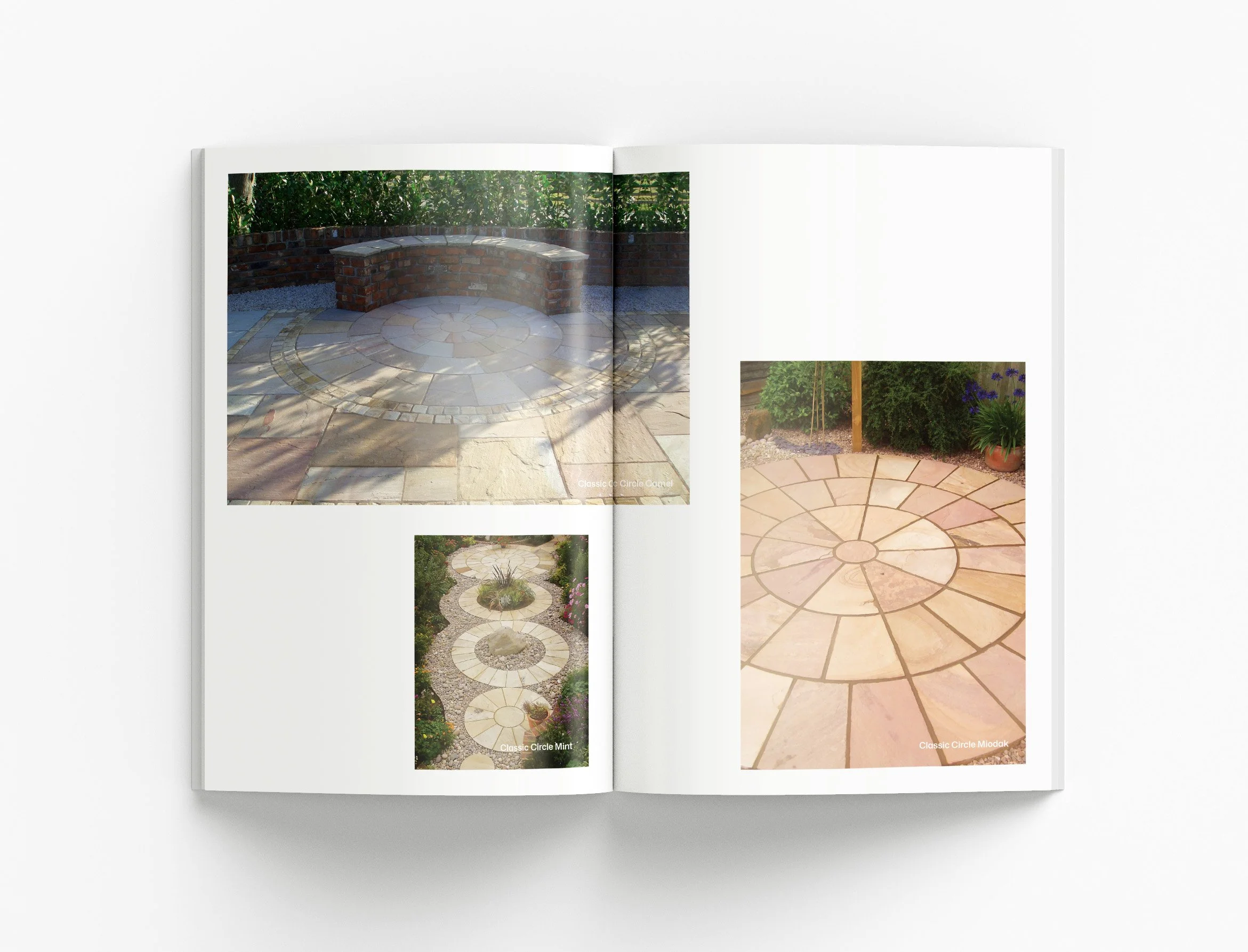 Landscape Collection marketing materials showcasing landscape design products, custom infographics and contemporary brochure design