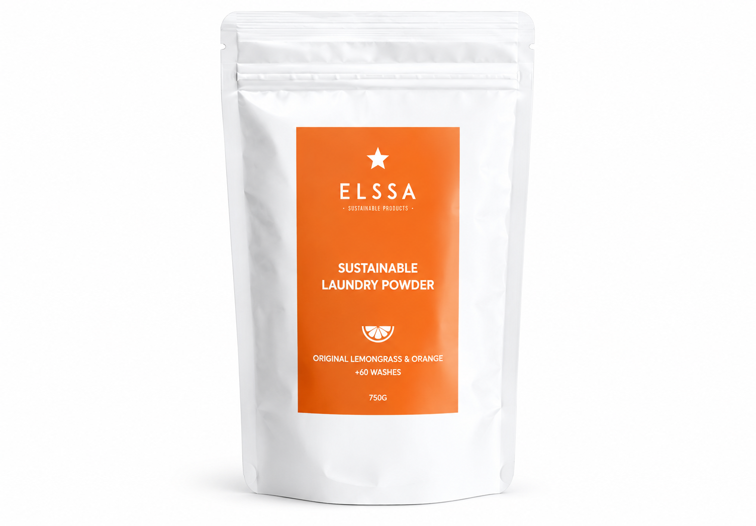 SA laundry powder pouch packaging project featuring sustainable packaging design, eco-friendly product branding and premium retail packaging by BKK Creative Studio