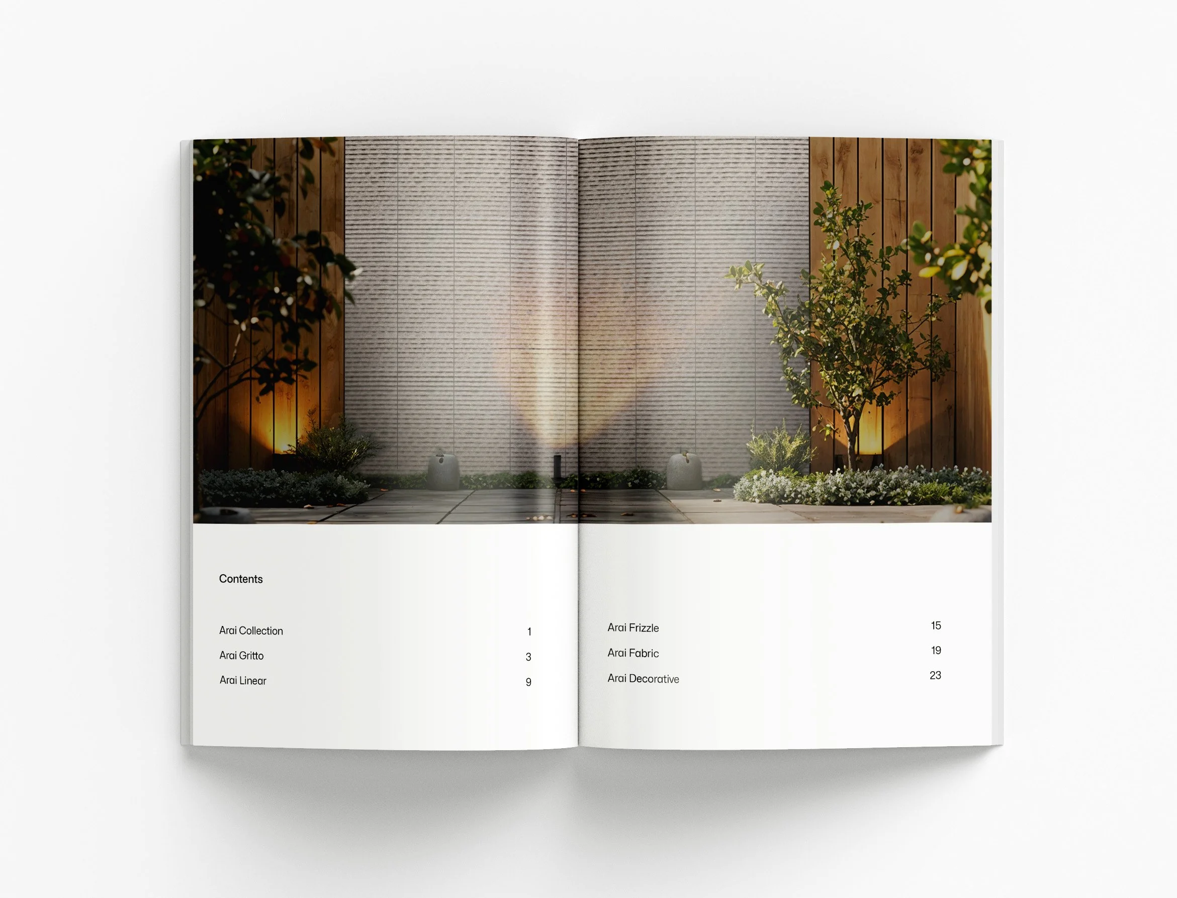 Arai brochure project featuring premium product catalogue design, luxury surface finishes and architectural marketing materials by BKK Creative Studio