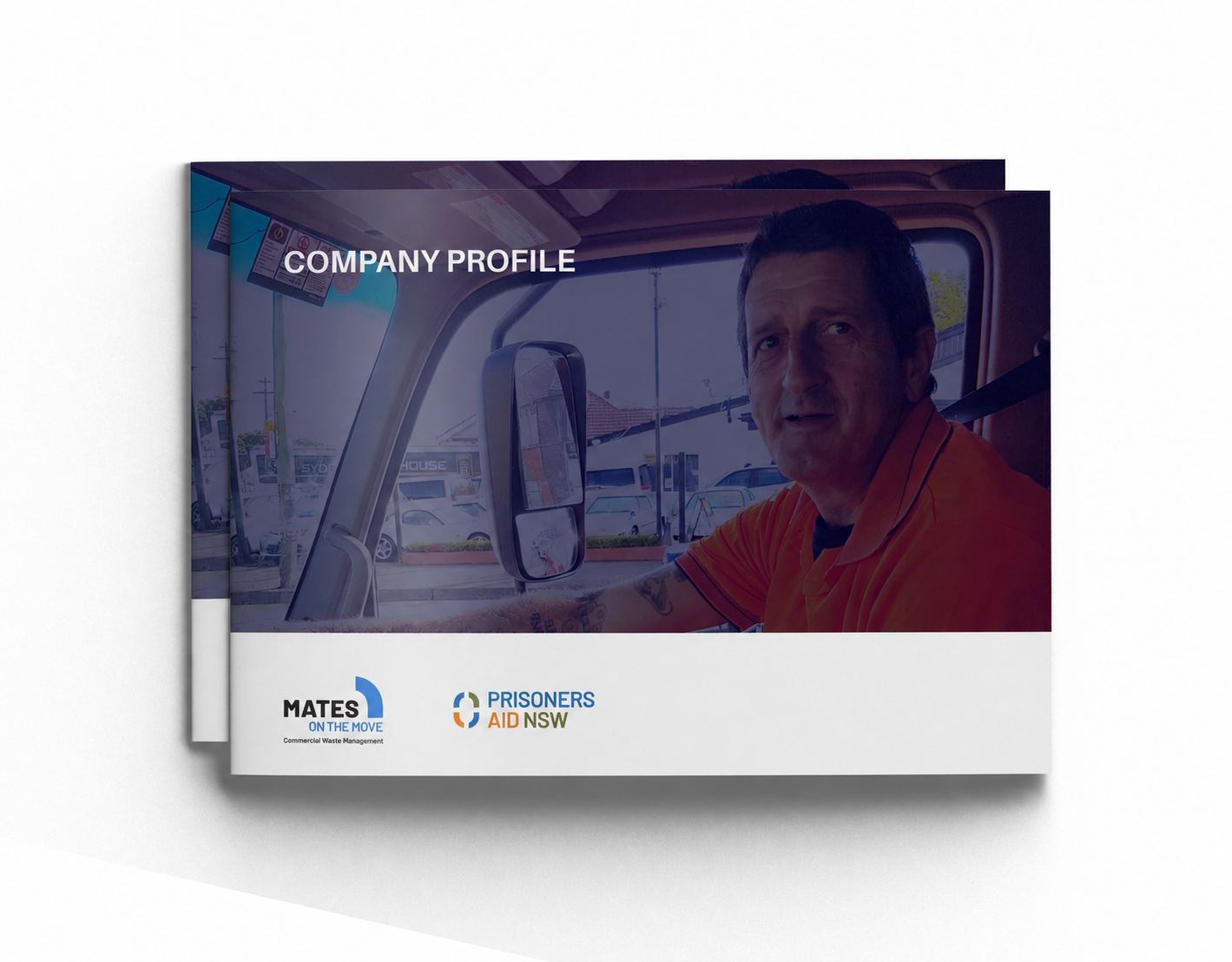 Mates on the Move capability statement project featuring professional company profile design, social enterprise branding and impactful business communication by BKK Creative Studio