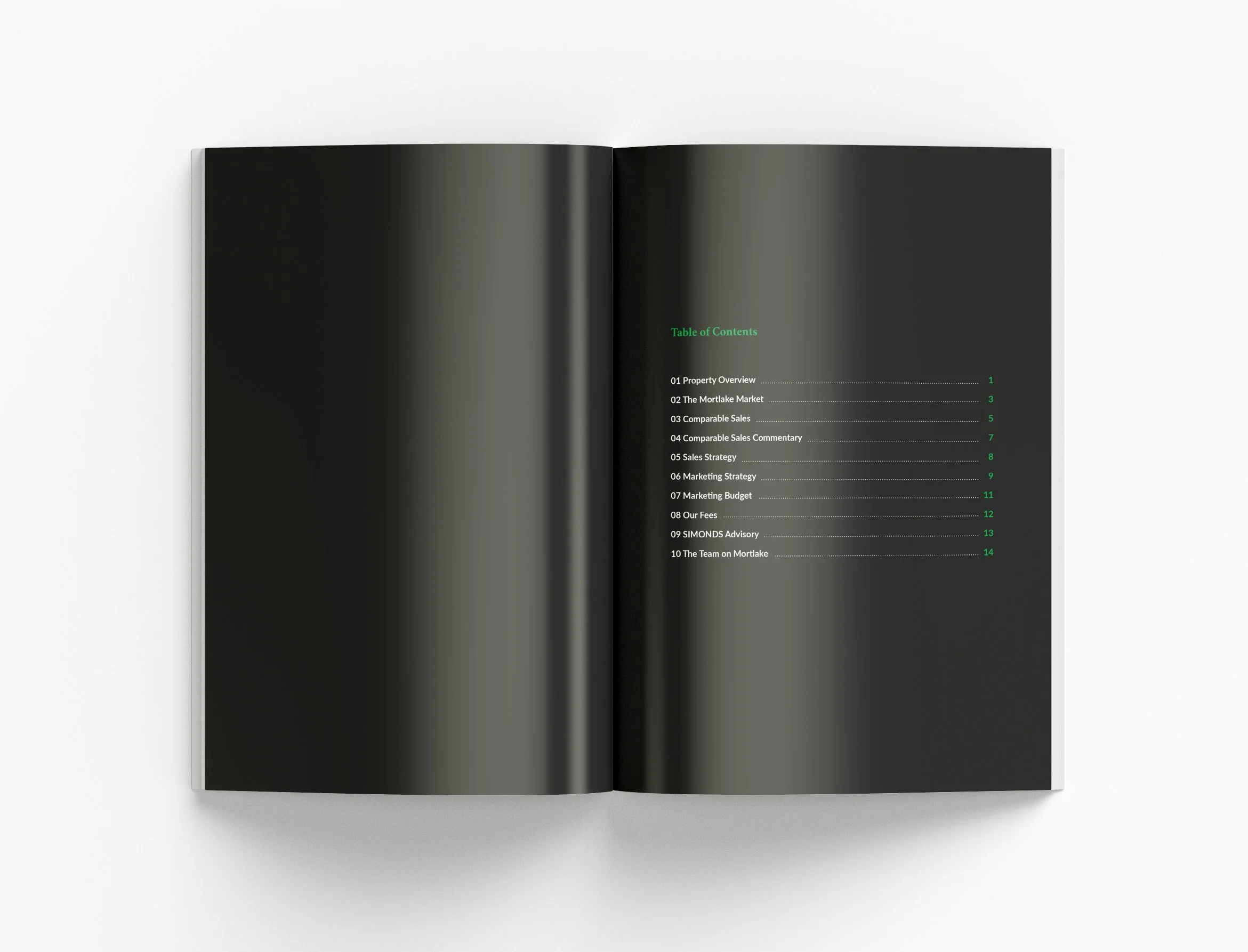 Real estate advisory tender proposal project featuring premium property investment document design, strategic advisory services and corporate communication by BKK Creative Studio