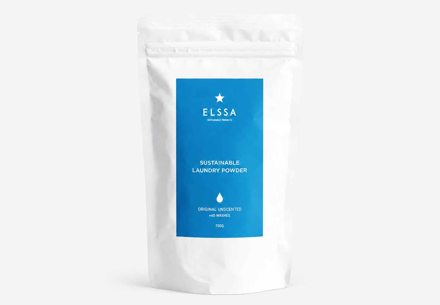 ELLSA pouch packaging project featuring sustainable product packaging design, modern brand identity and premium retail packaging by BKK Creative Studio