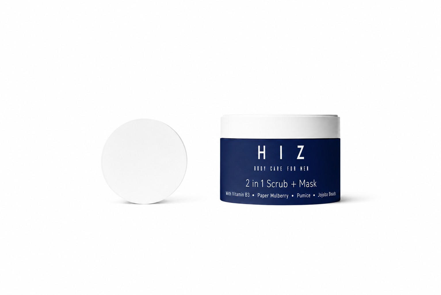 HIZ grooming product packaging design showcasing premium retail packaging, sophisticated branding elements and professional cosmetic marketing materials