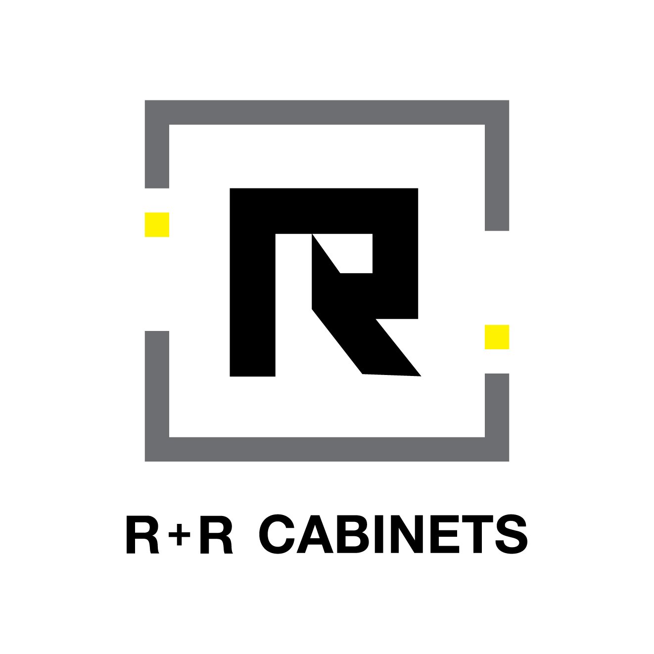 &R Cabinets brand identity featuring a refined logo, cohesive visual system and high-end branding for a custom cabinet and joinery company