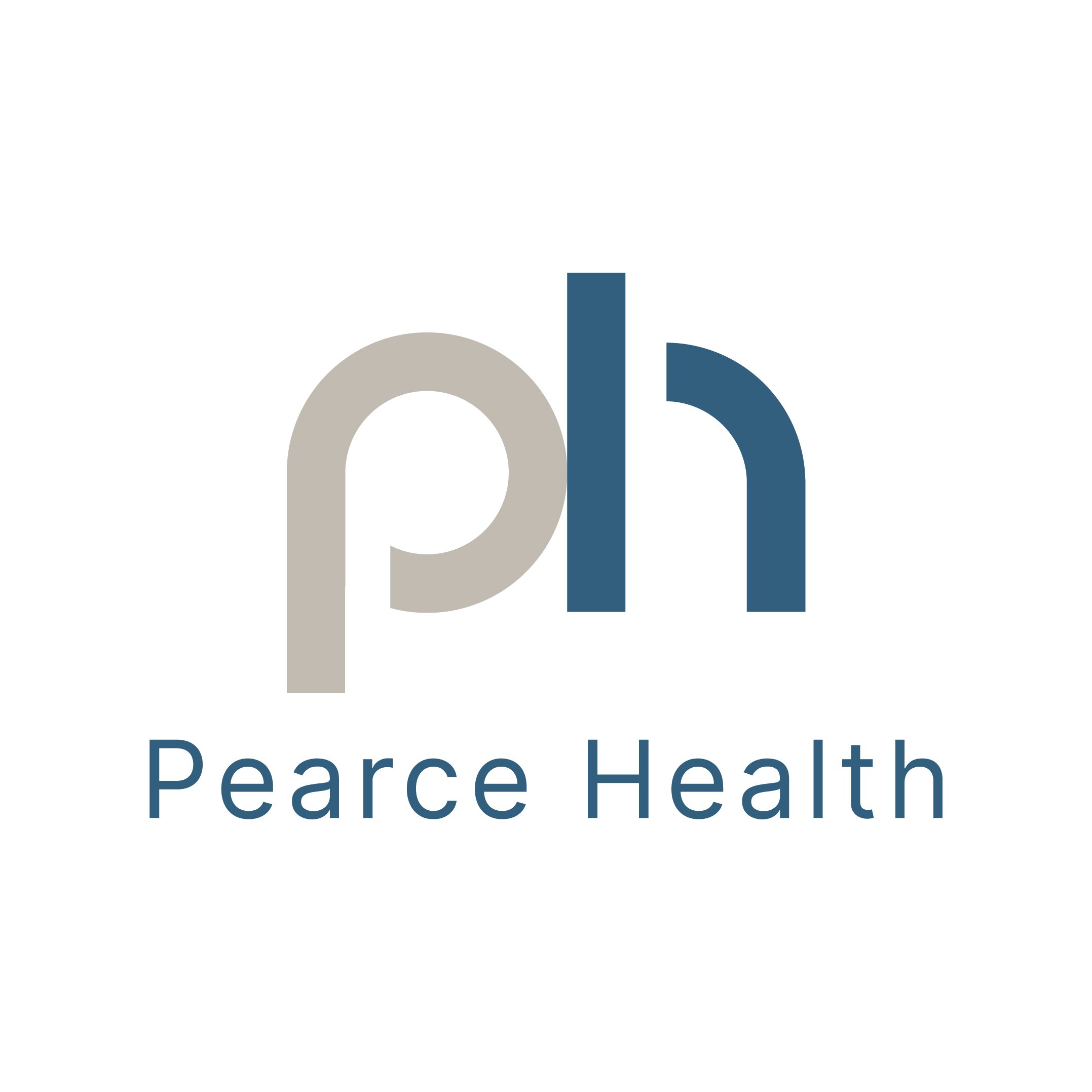 Pearce Health branding project featuring professional logo design, healthcare visual identity and modern medical branding by BKK Creative Studio