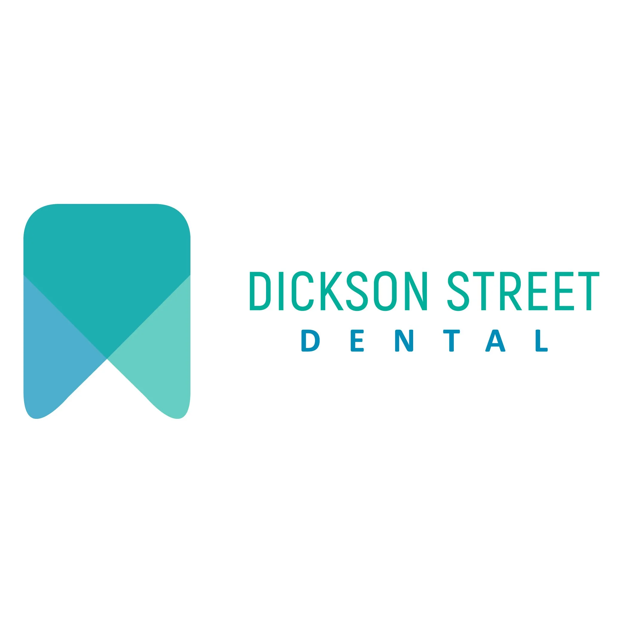 Dickson Street Dental brand identity featuring a clean logo, cohesive visual system and premium branding for a modern dental clinic and healthcare business