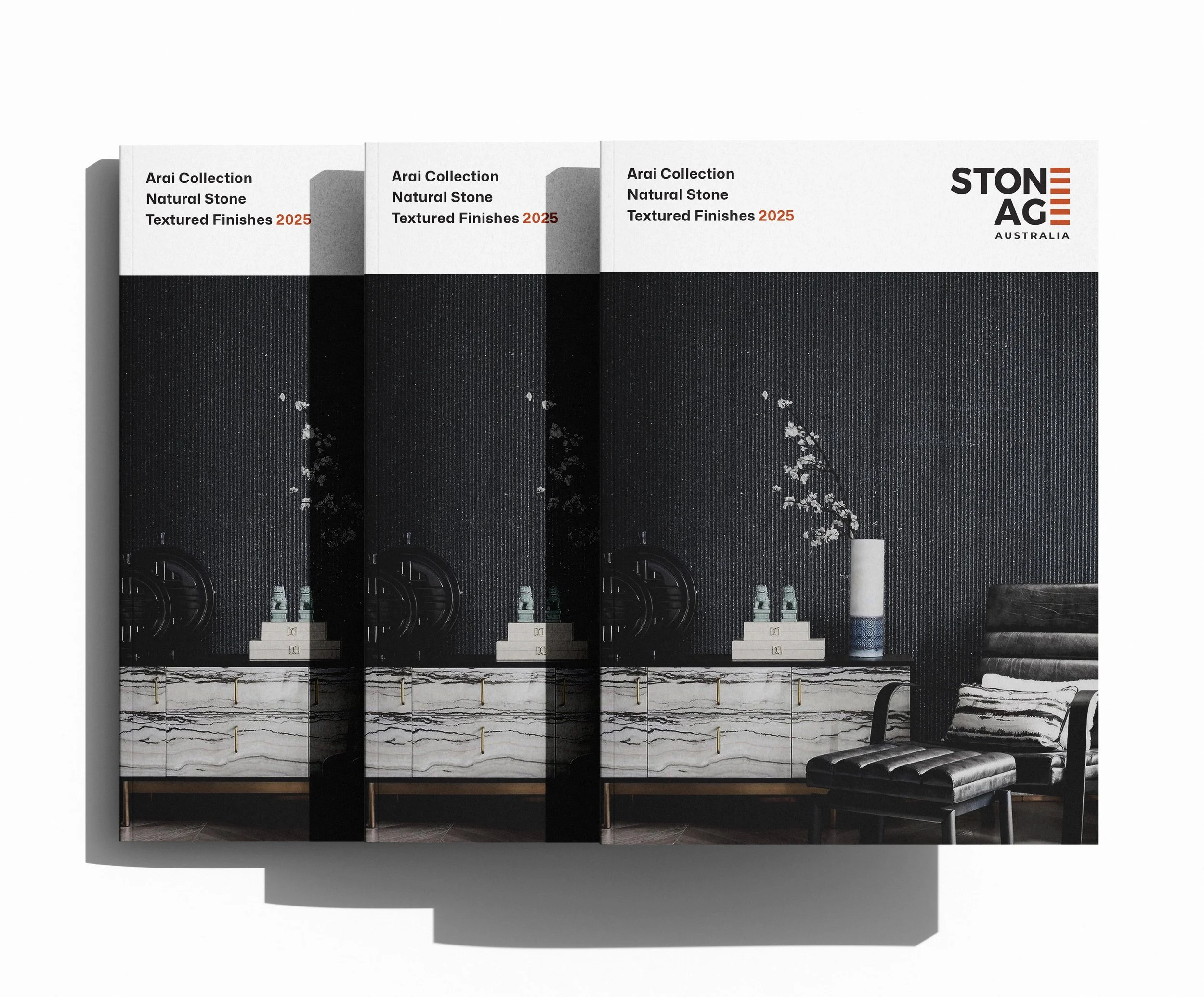 Arai Collection brochure project featuring premium product catalogue design, luxury interior finishes and sophisticated marketing materials by BKK Creative Studio