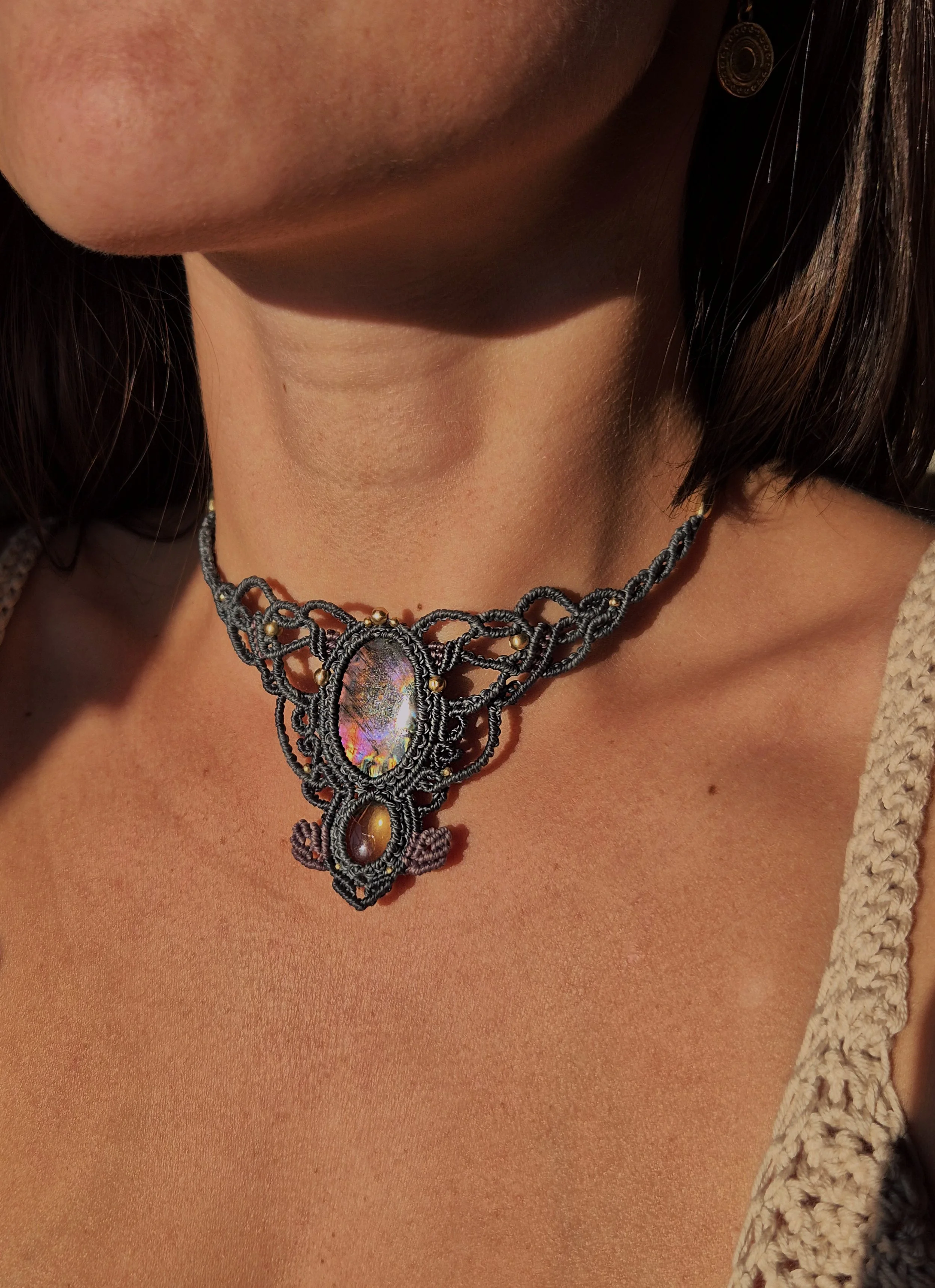 Labradorite & Citrine Necklace