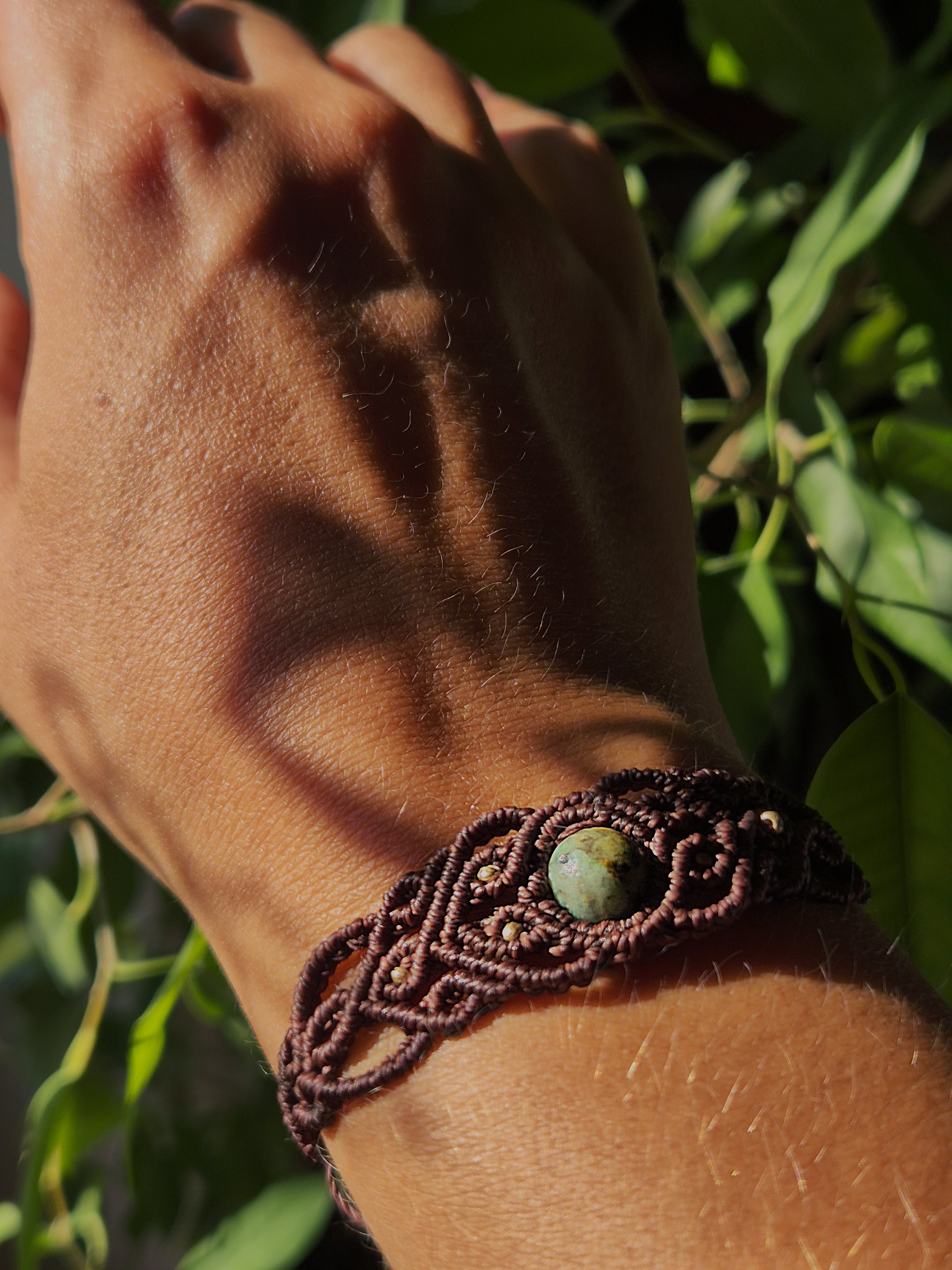 African turquoise bracelet