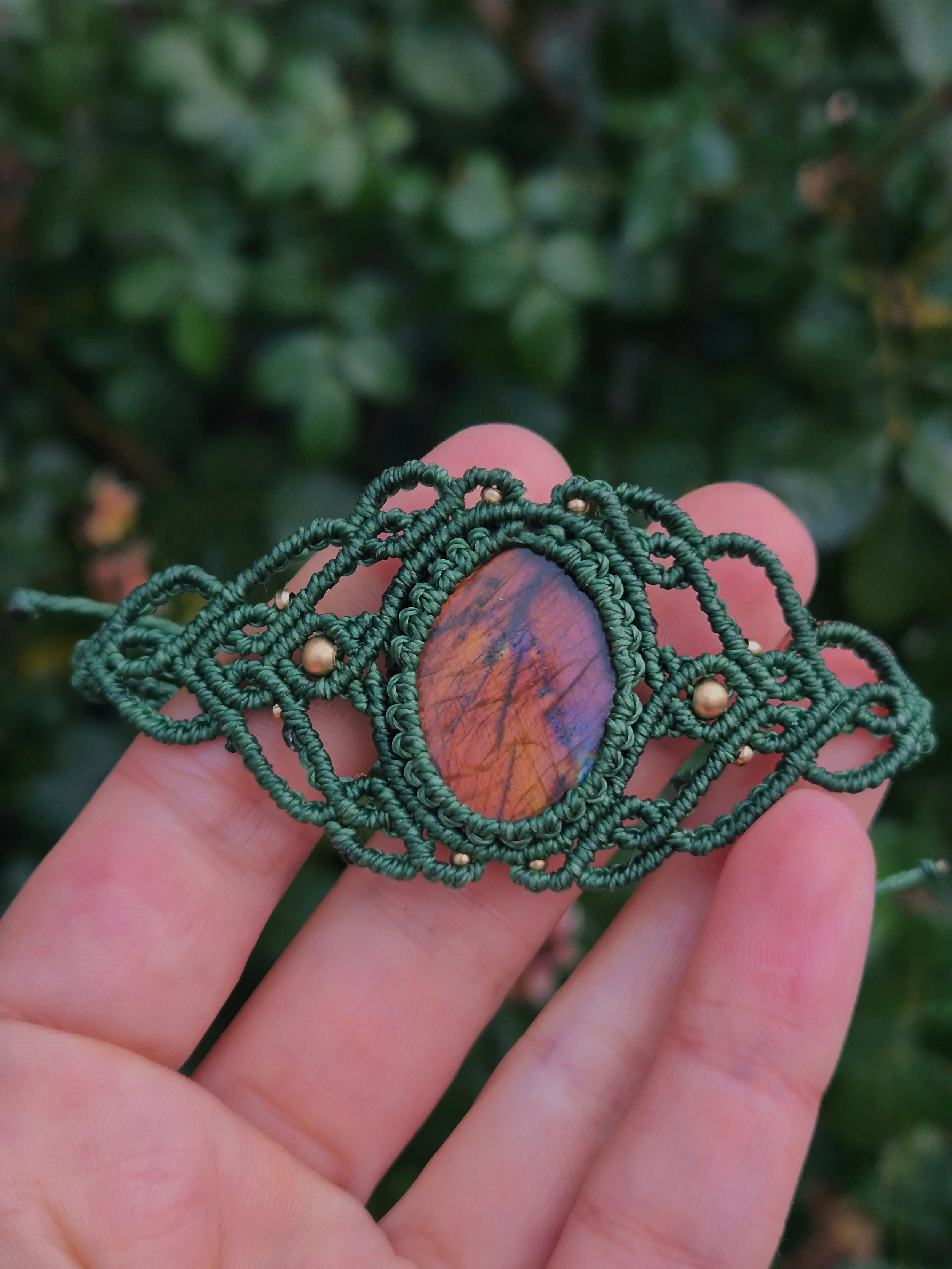 Green Labradorite Bracelet