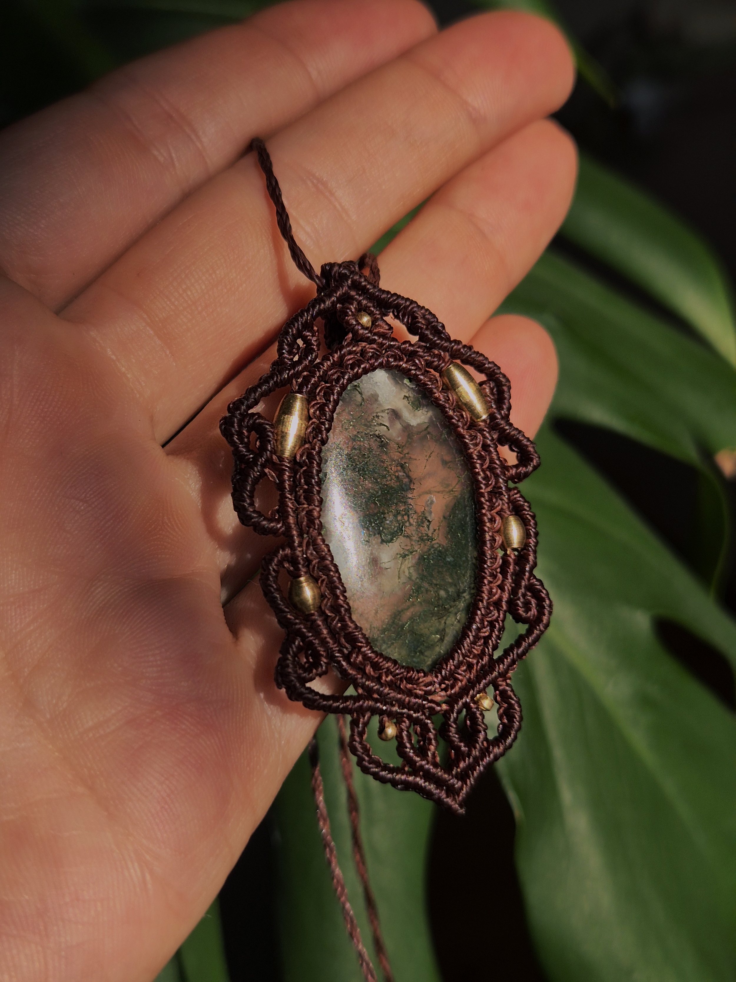 Moss Agate Pendant