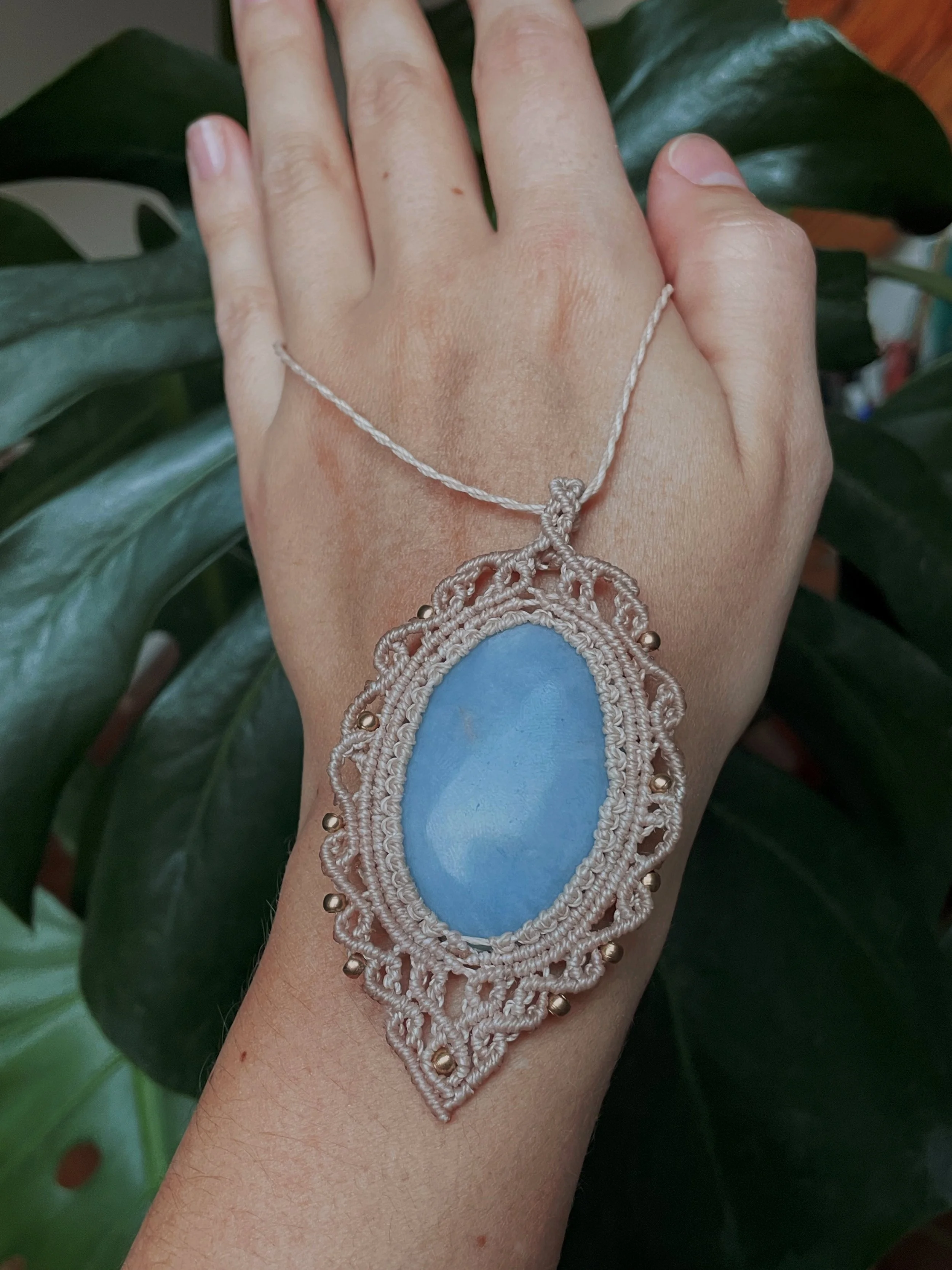 Angelite pendant