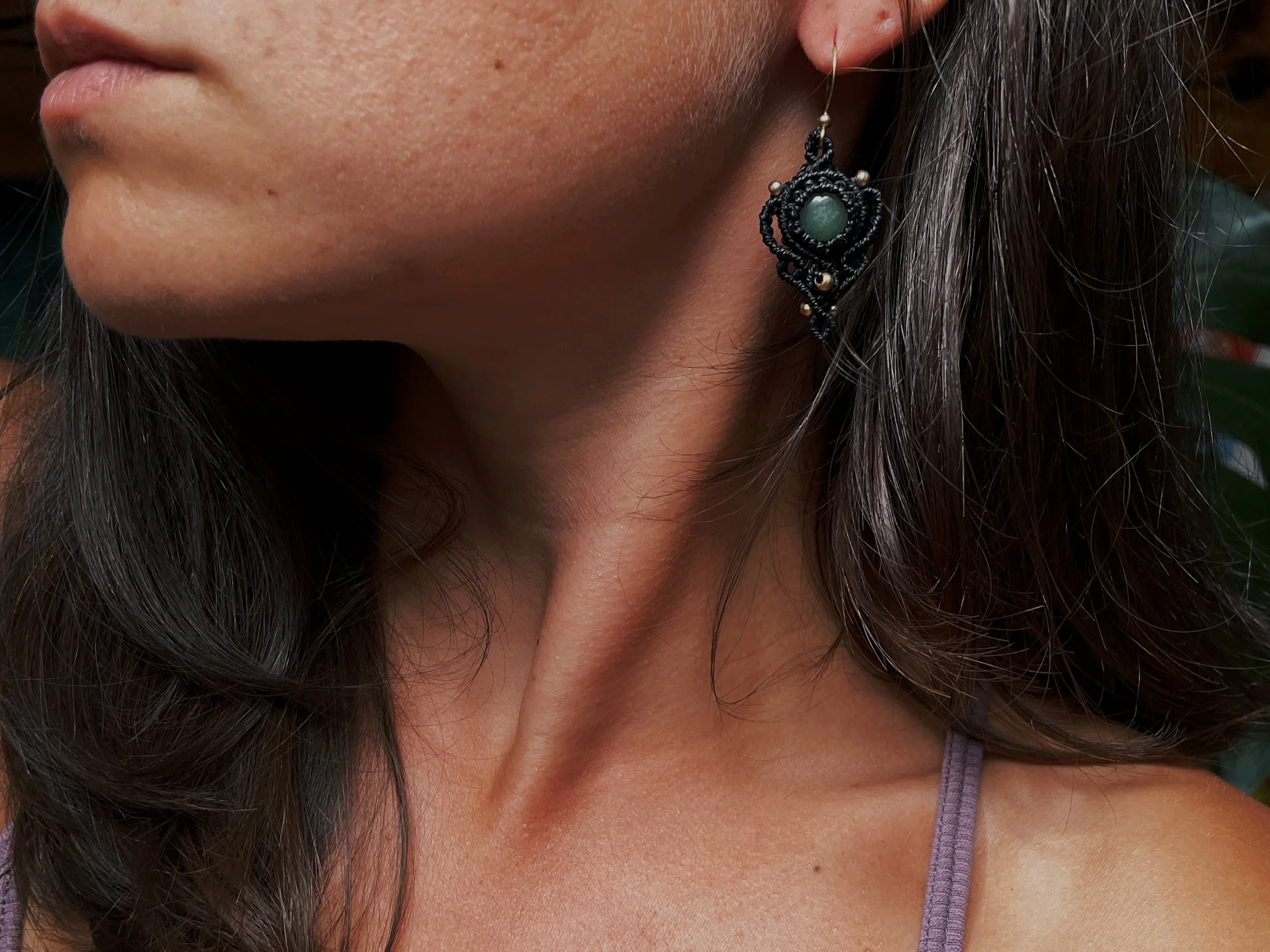 Aventurine earrings