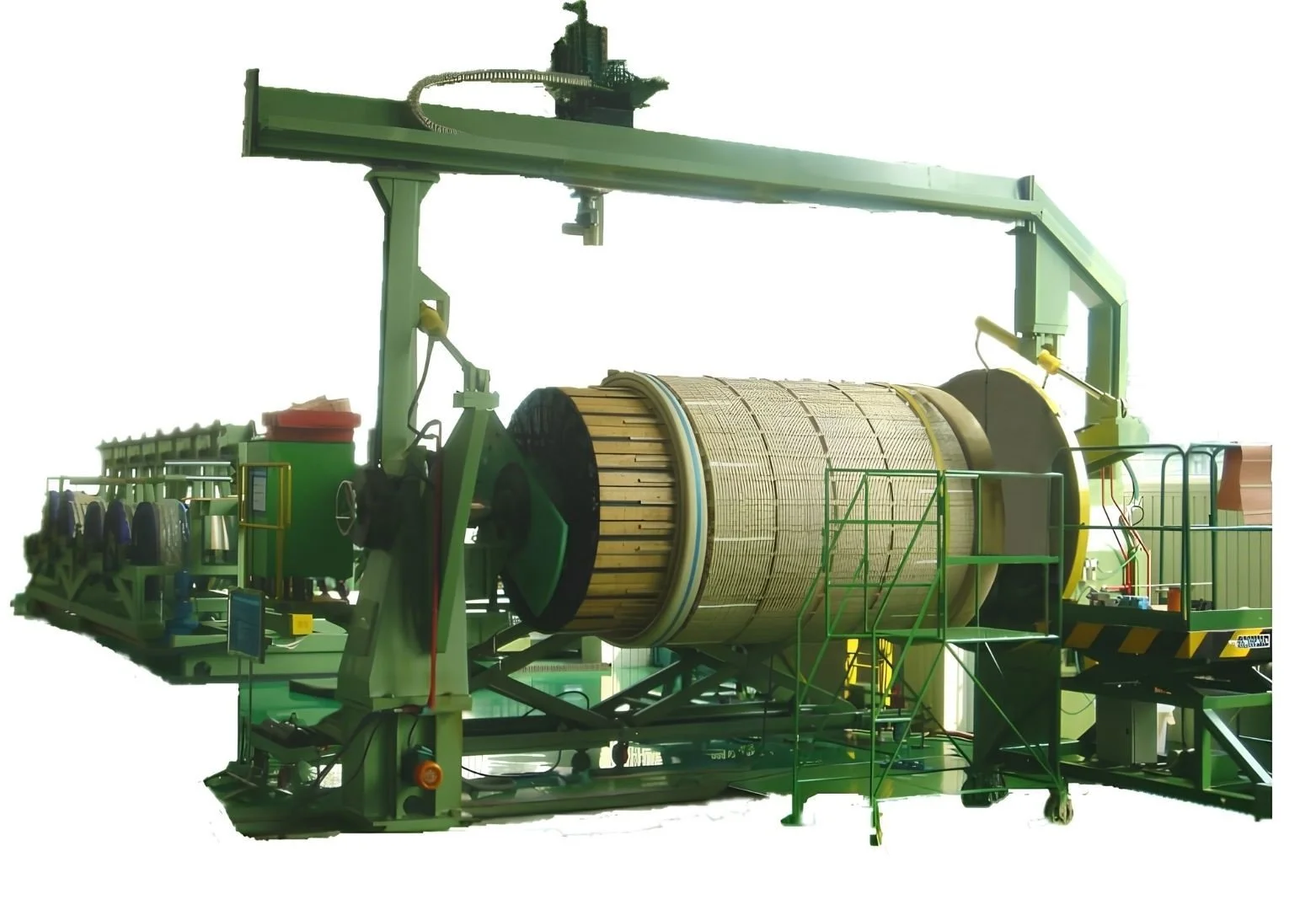 Horizontal winding machine