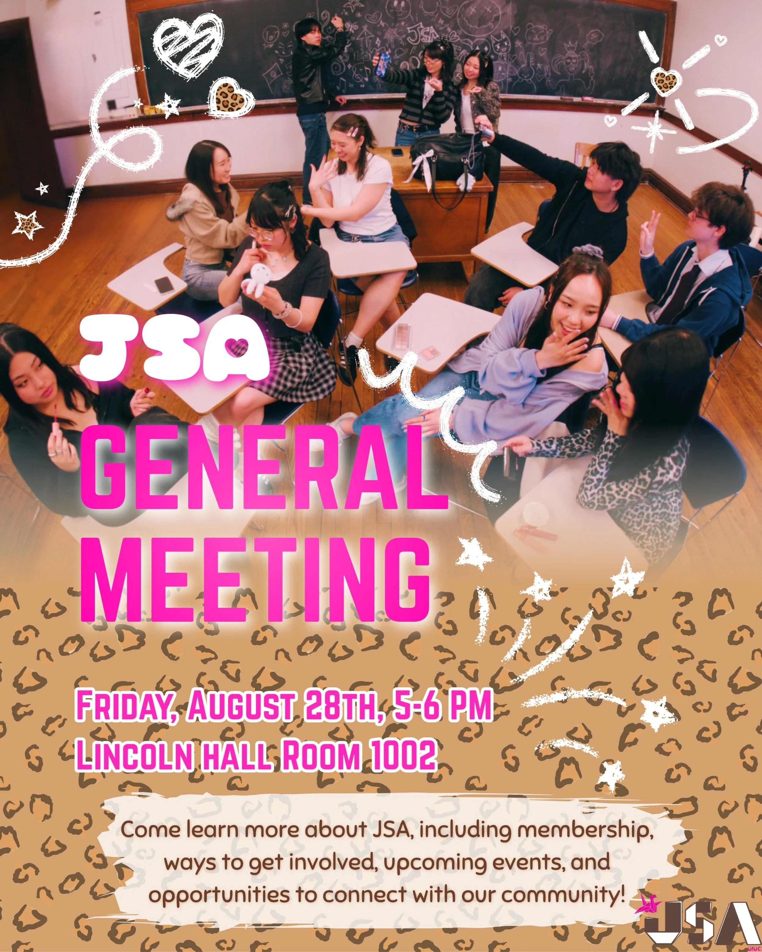 We loved seeing everyone at Quad Day! 💗 Thank you to everyone who stopped by our booth and said hi!

Our Welcome Week continues with our JSA General Meeting to learn more about membership, ways to get involved, upcoming events, and everything we hav