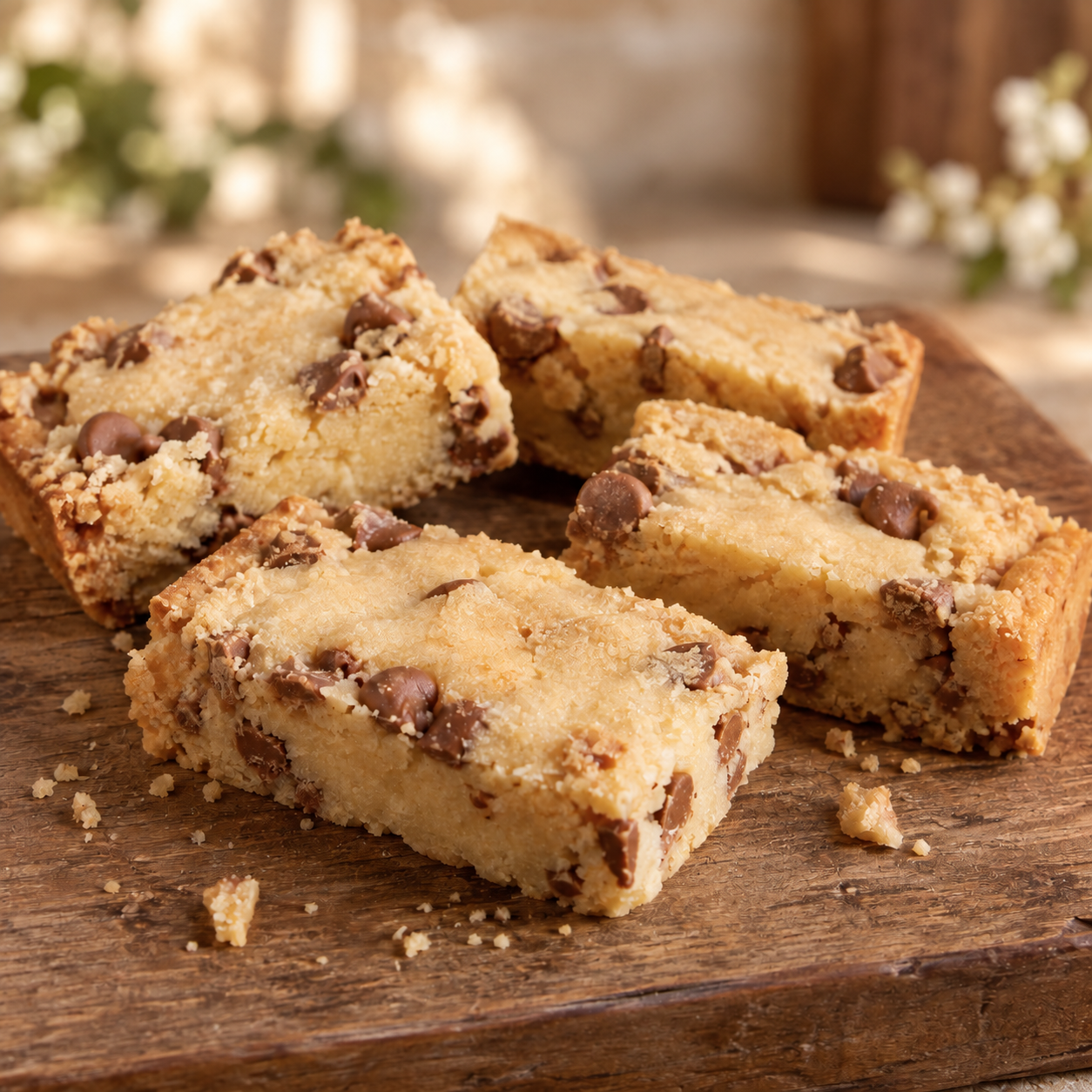 Buttery Chocolate Chip Shortbread