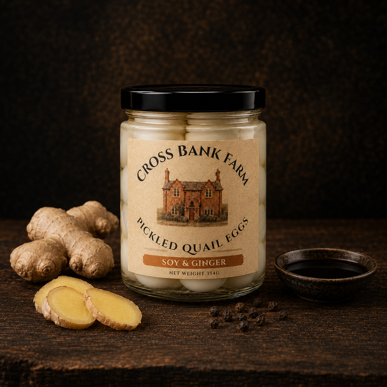 Soy & Ginger Pickled Quail Eggs