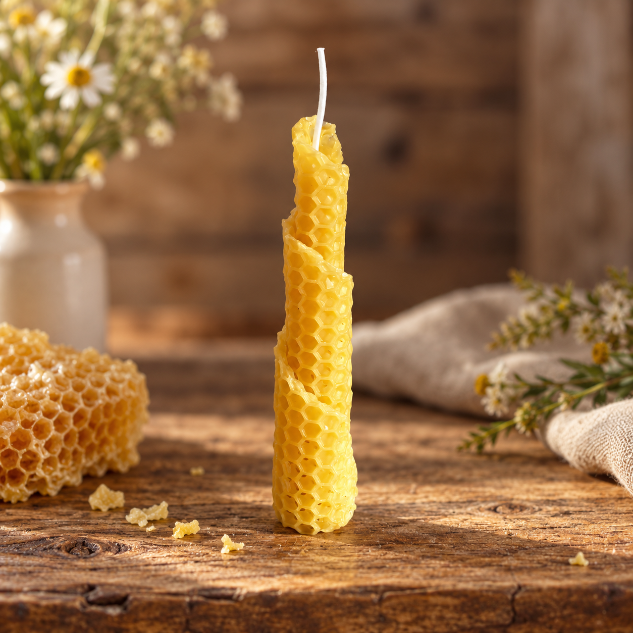 Cross Bank Farm Beeswax Handmade Candle