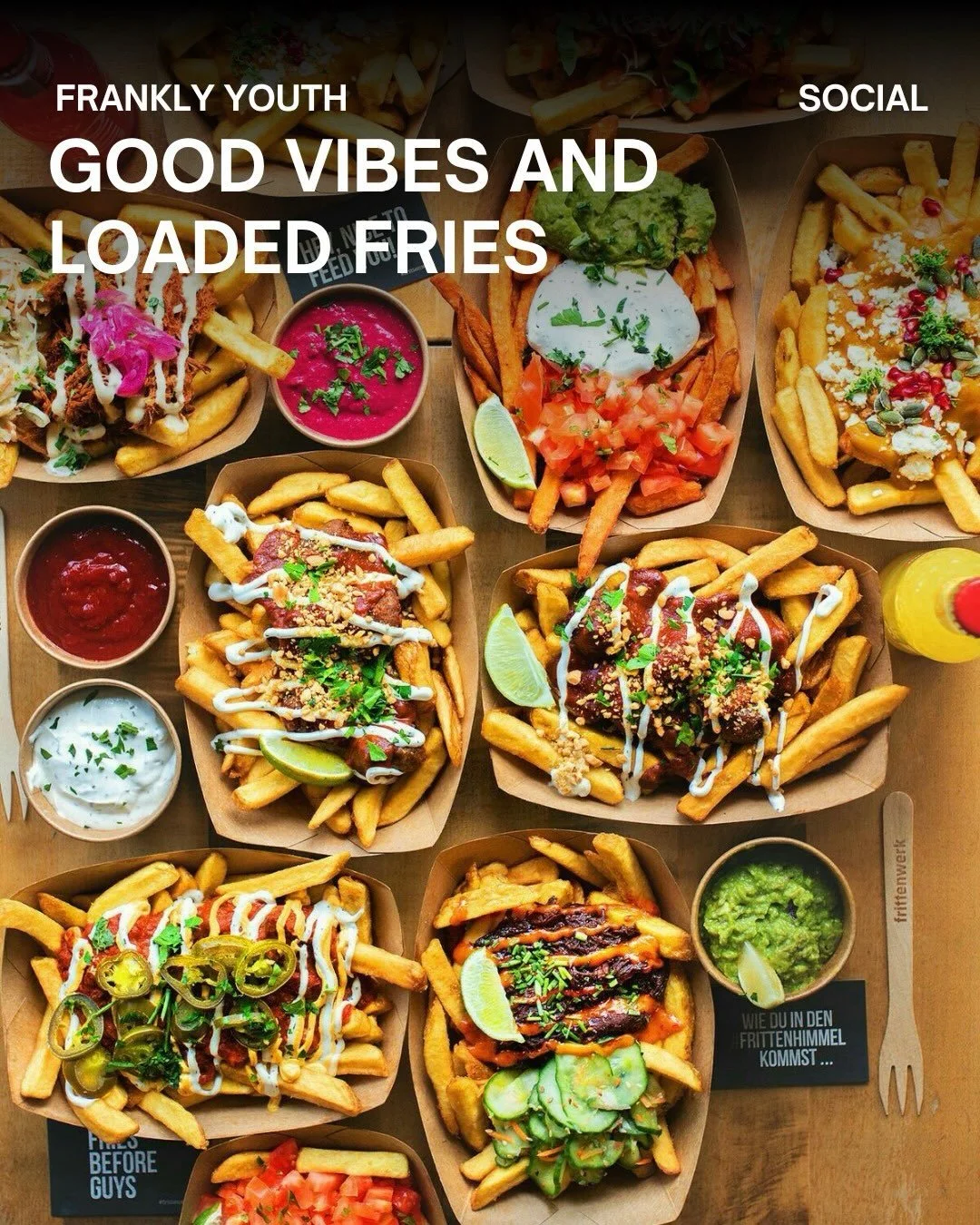 Good Vibes > Loaded Fries 🍟

Okay but hear us out &mdash; what if fries were actually the main event?

Come build your own loaded fries from scratch, piling on whatever toppings you&rsquo;re into (yes, all of them, no judgment). Then head over to