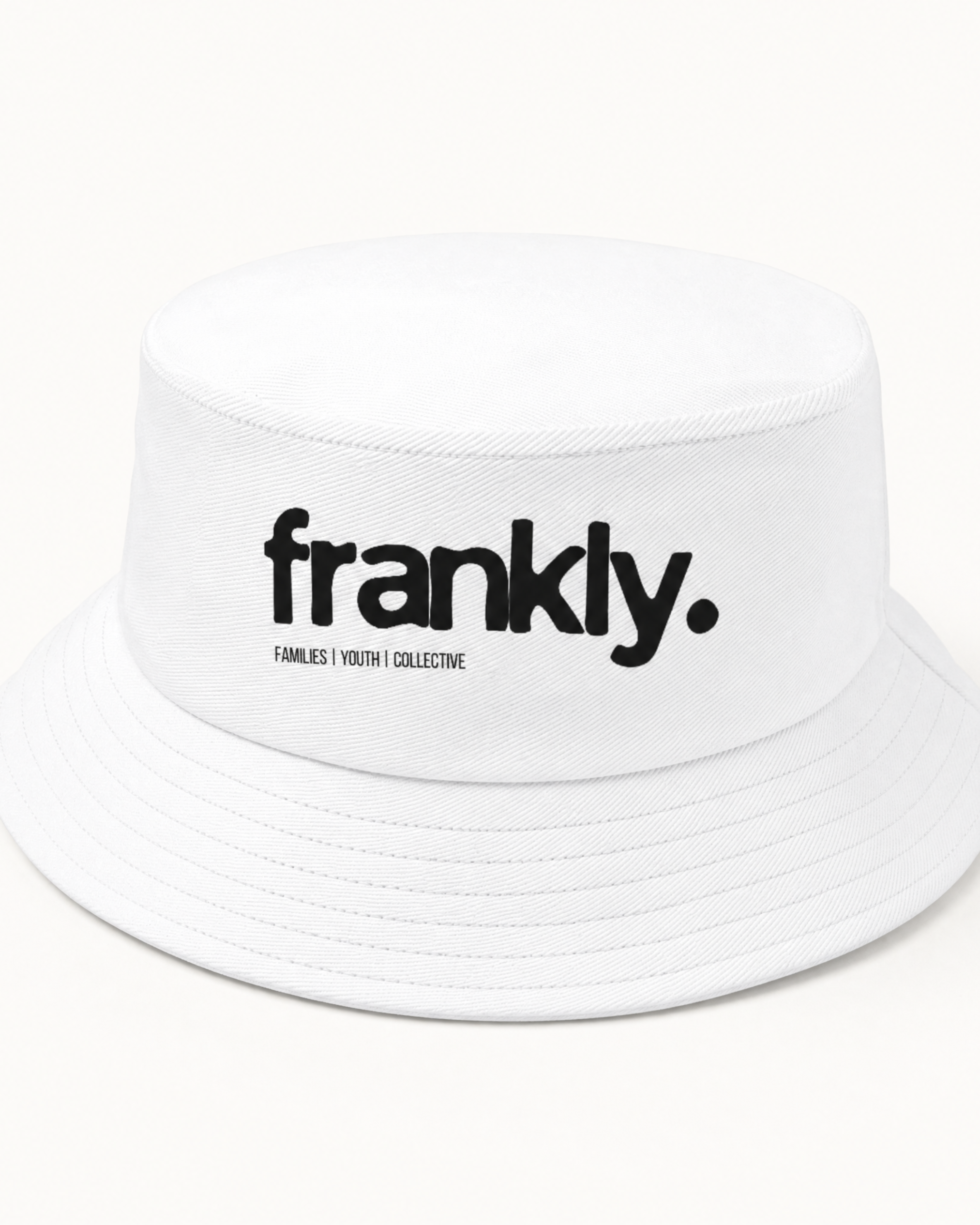 Frankly Bucket Hat White
