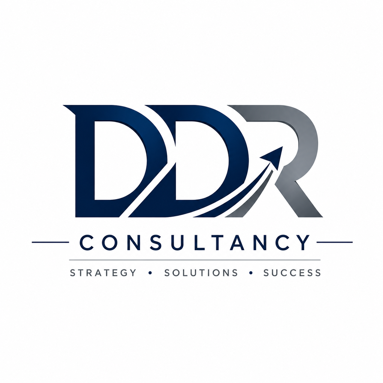 Logo for D2DR Consultancy with the words Strategy, Solutions, Success.