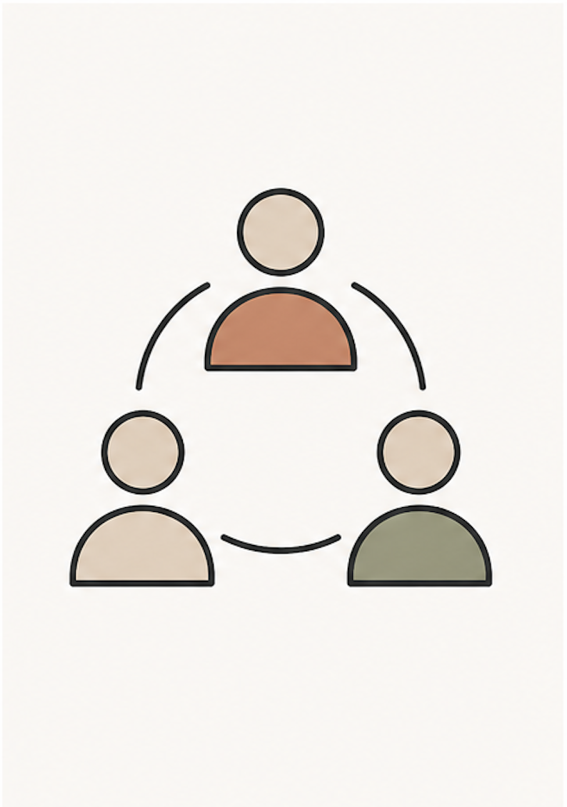 Illustration representing connection and collaboration