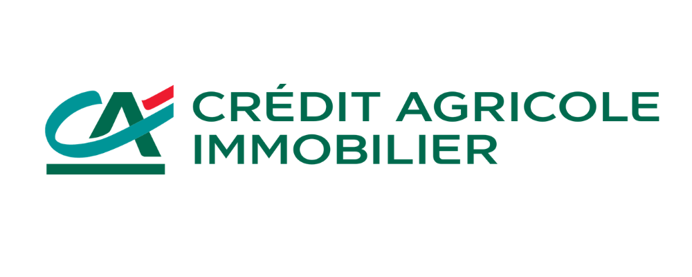 Logo du Crédit Agricole Immobilier avec le texte en français.