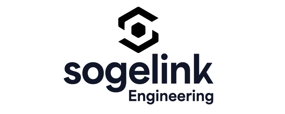 Logo Sogeliink Engineering en noir et blanc.