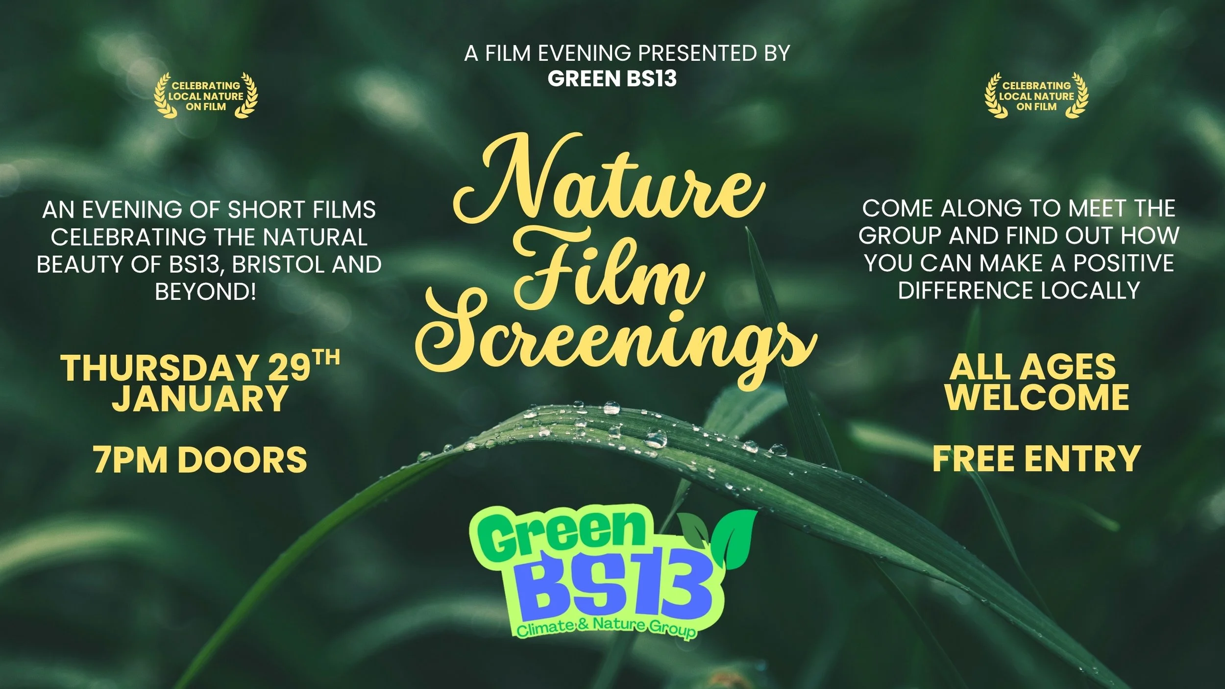 BS13 Nature Film Screenings Evening