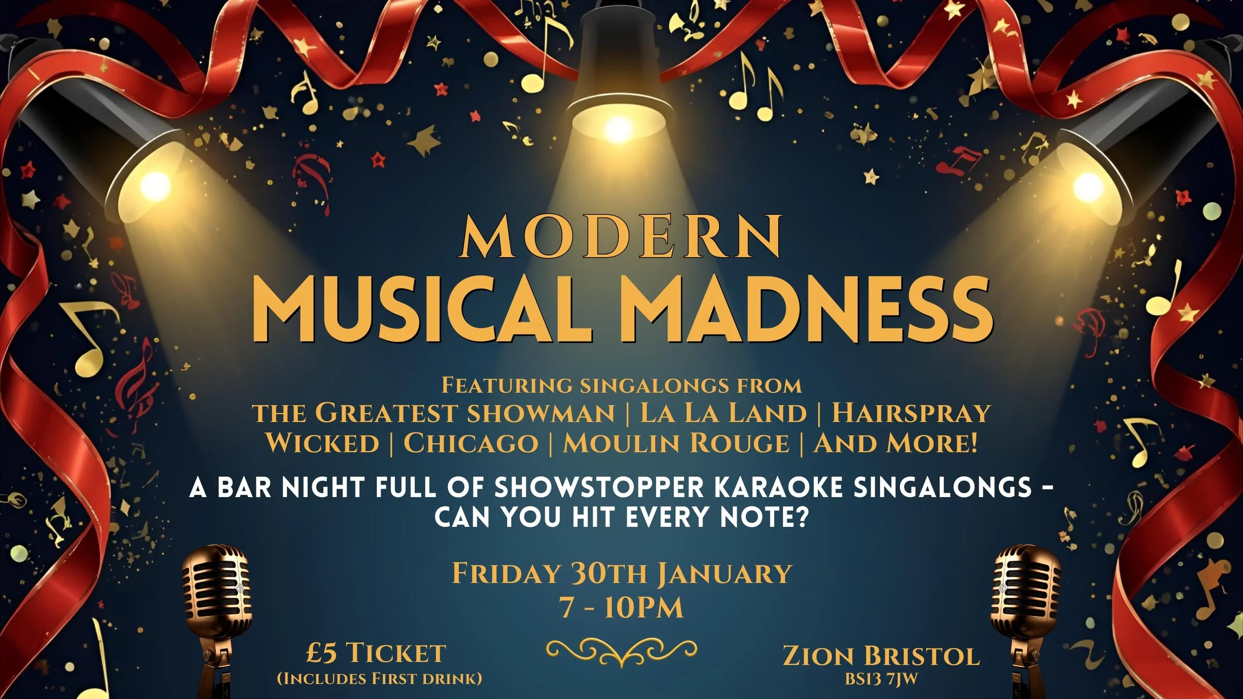 'Modern Musical Madness' Singalong Bar Night