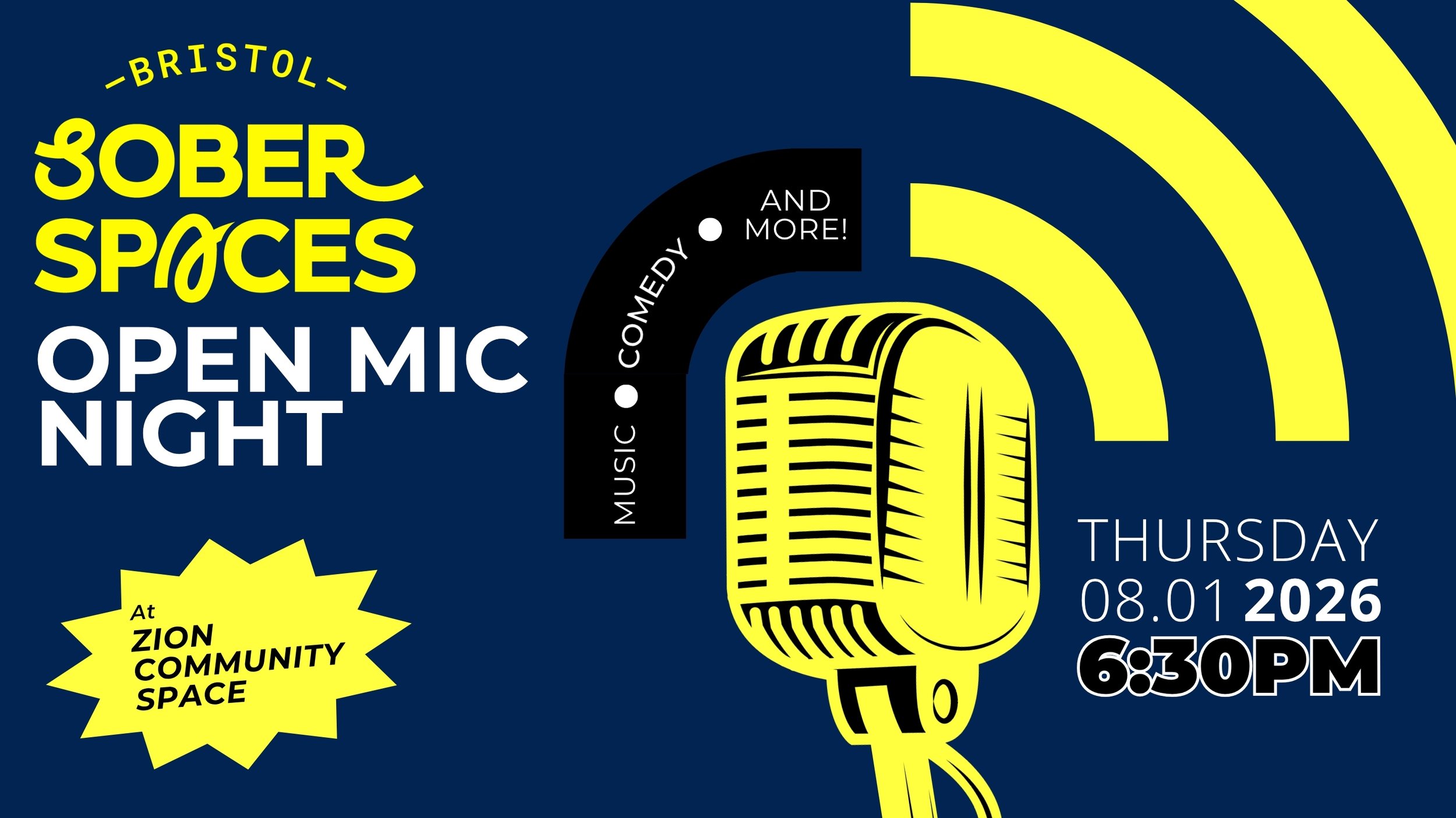 Bristol Sober Spaces Open Mic Night