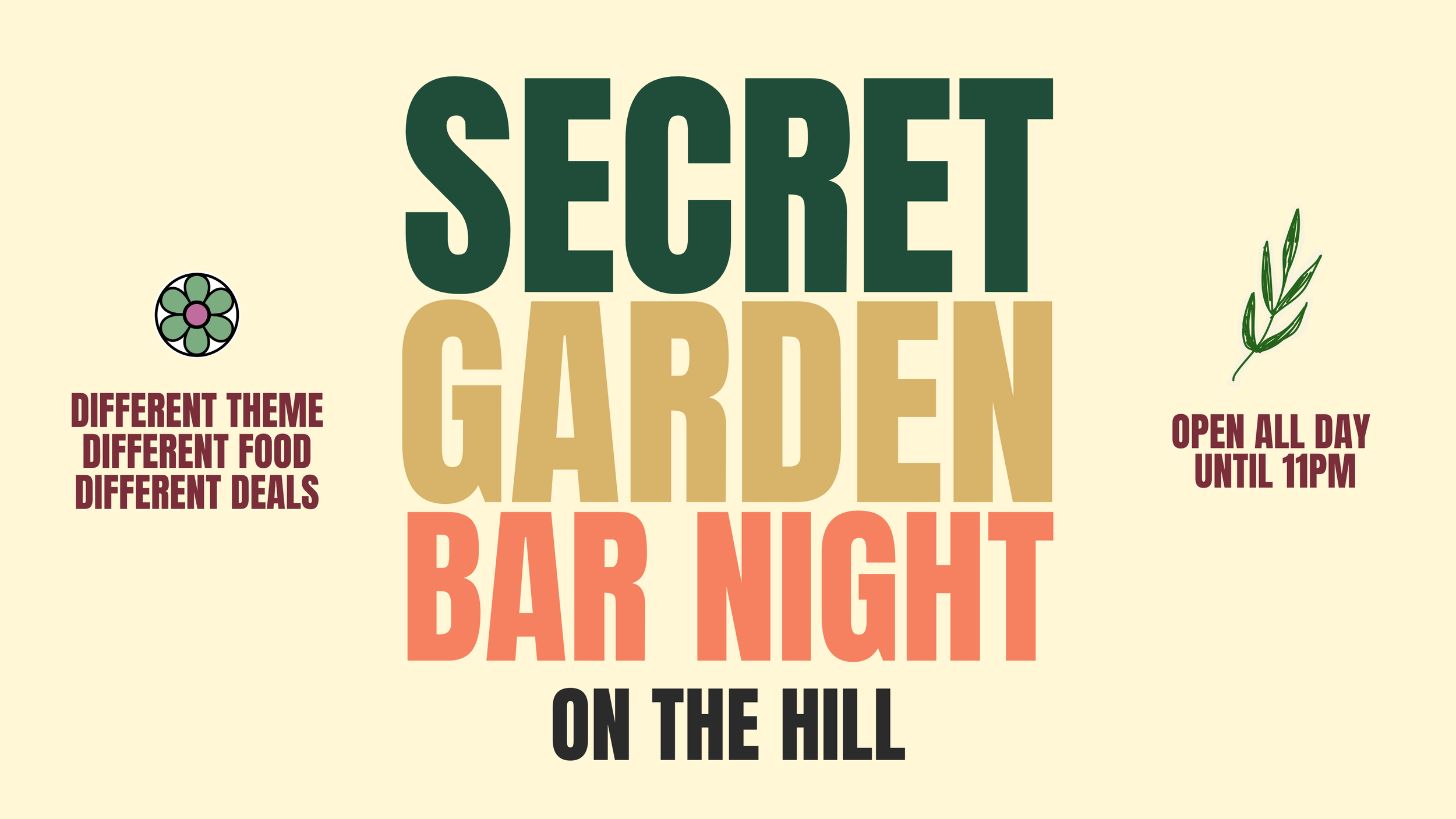 Secret Garden Bar Night