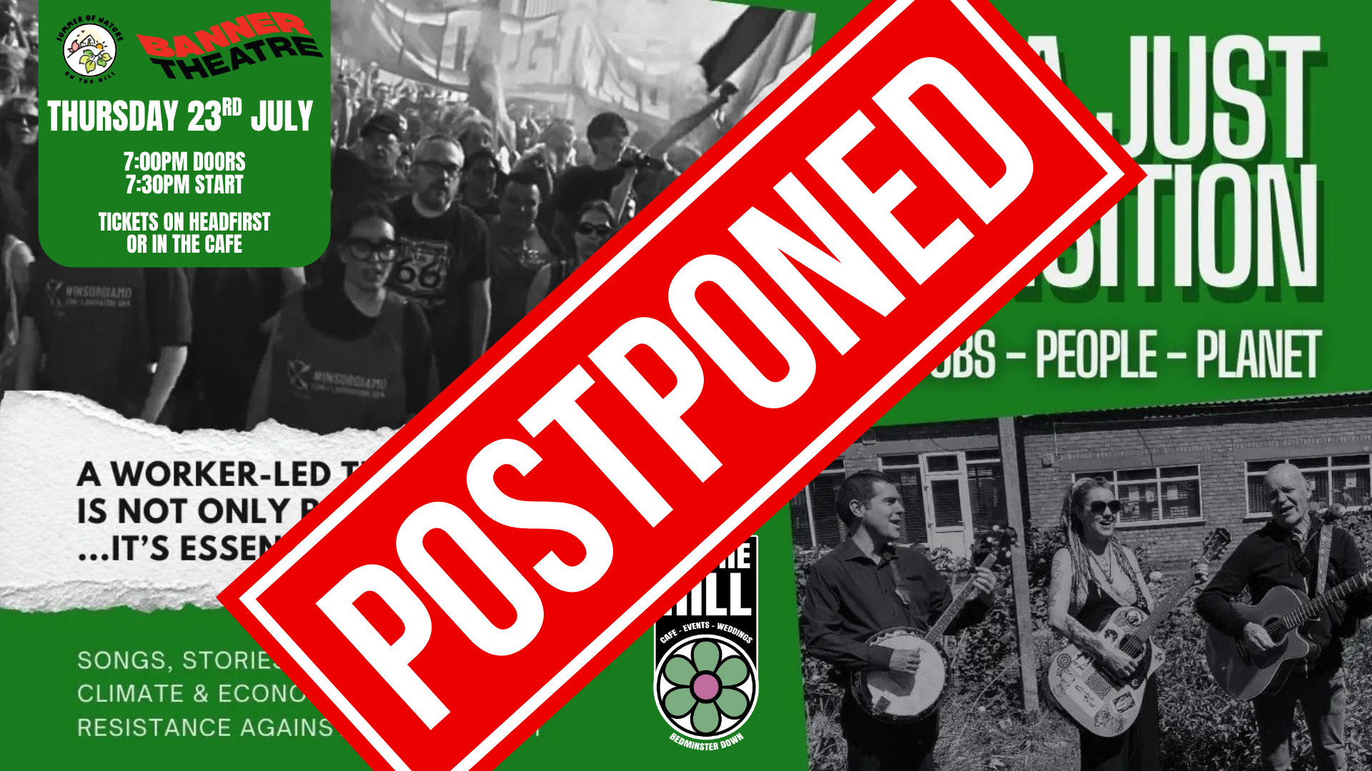 POSTPONED - Banner Theatre Presents A Just Transition: Jobs, People, Planet