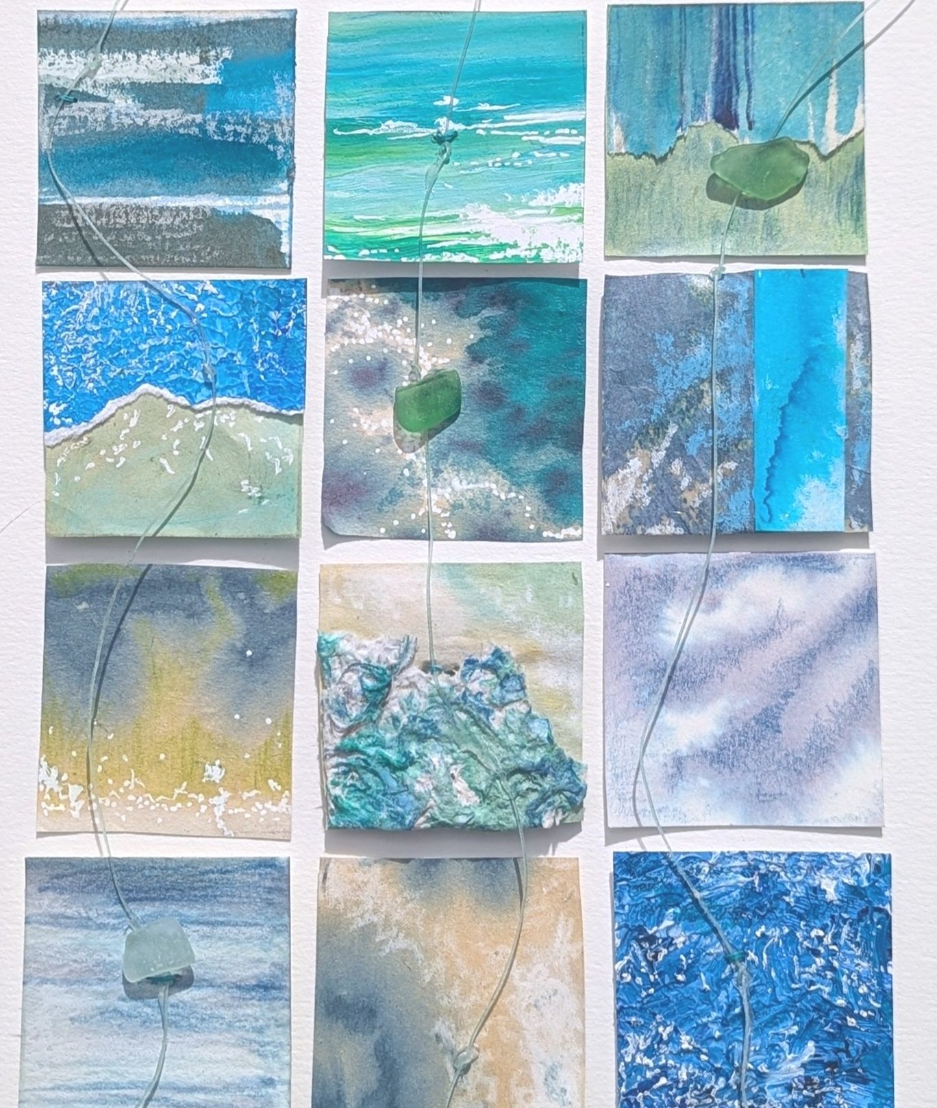Detail of 15 Wave From        Unframed 
