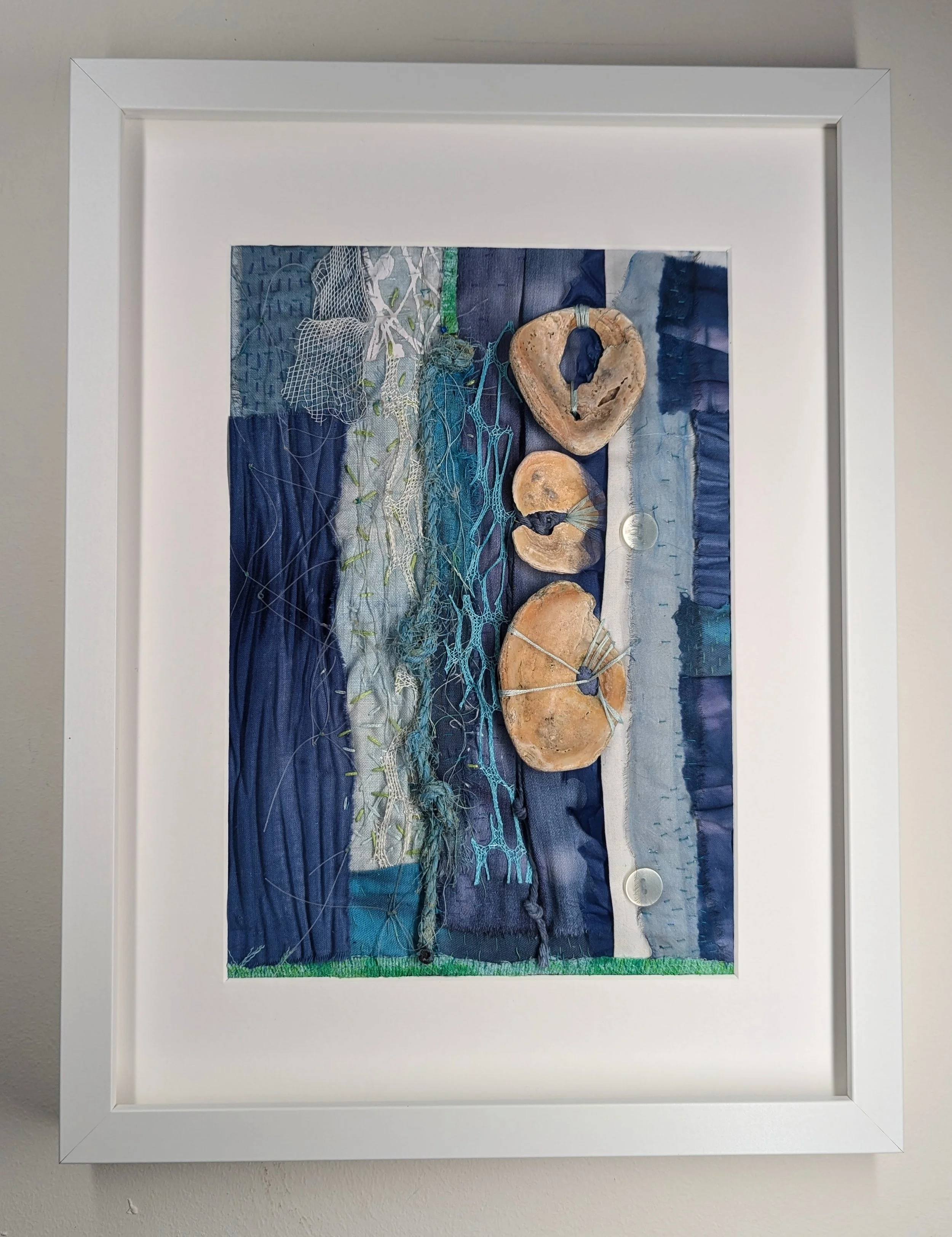 Three Eared Dog loves the sea.                   SOLD